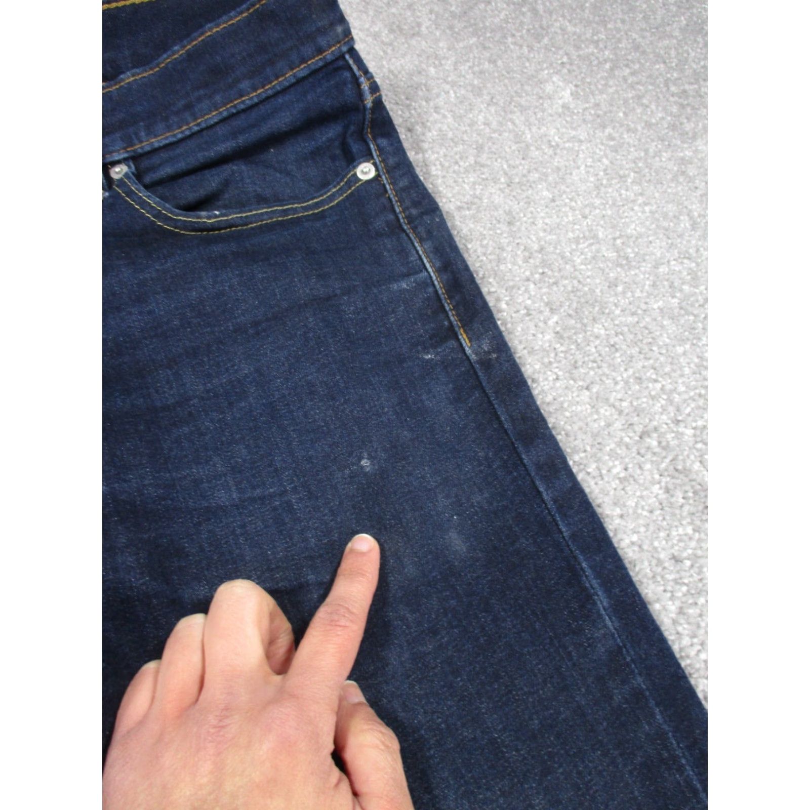 Levi's VINTAGE Levis Jeans 511 Mens 32 Dark Wash Denim Slim Fit 32X33 Blue 511 Slim Men's Jeans 32 33 Denim Sho exports Size US 32 / EU 48 - 5 Thumbnail