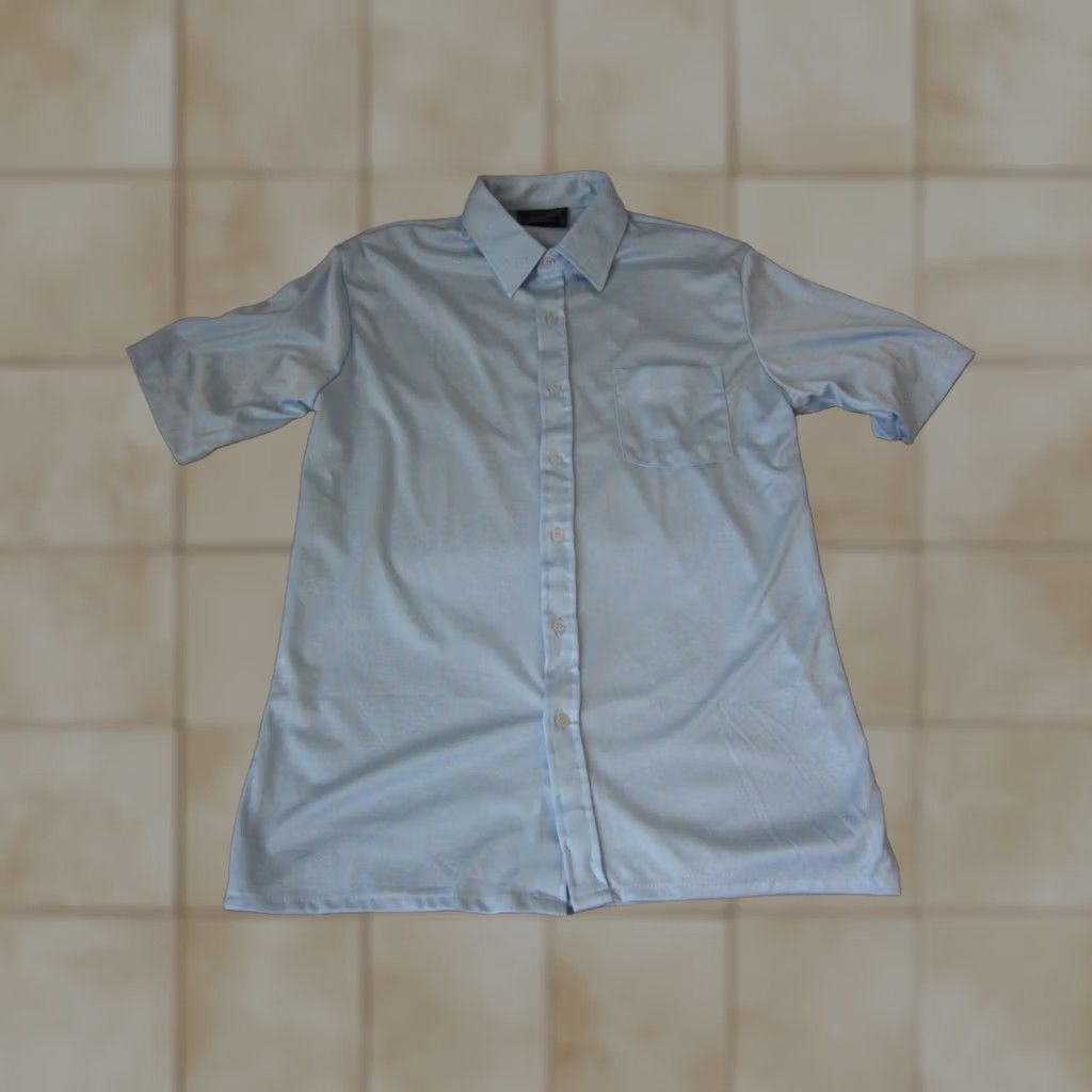 Arrow VINTAGE Arrow Shirt Adult L Blue 60s 70s Plaid Button-Up Mens Size US L / EU 52-54 / 3 - 1 Thumbnail