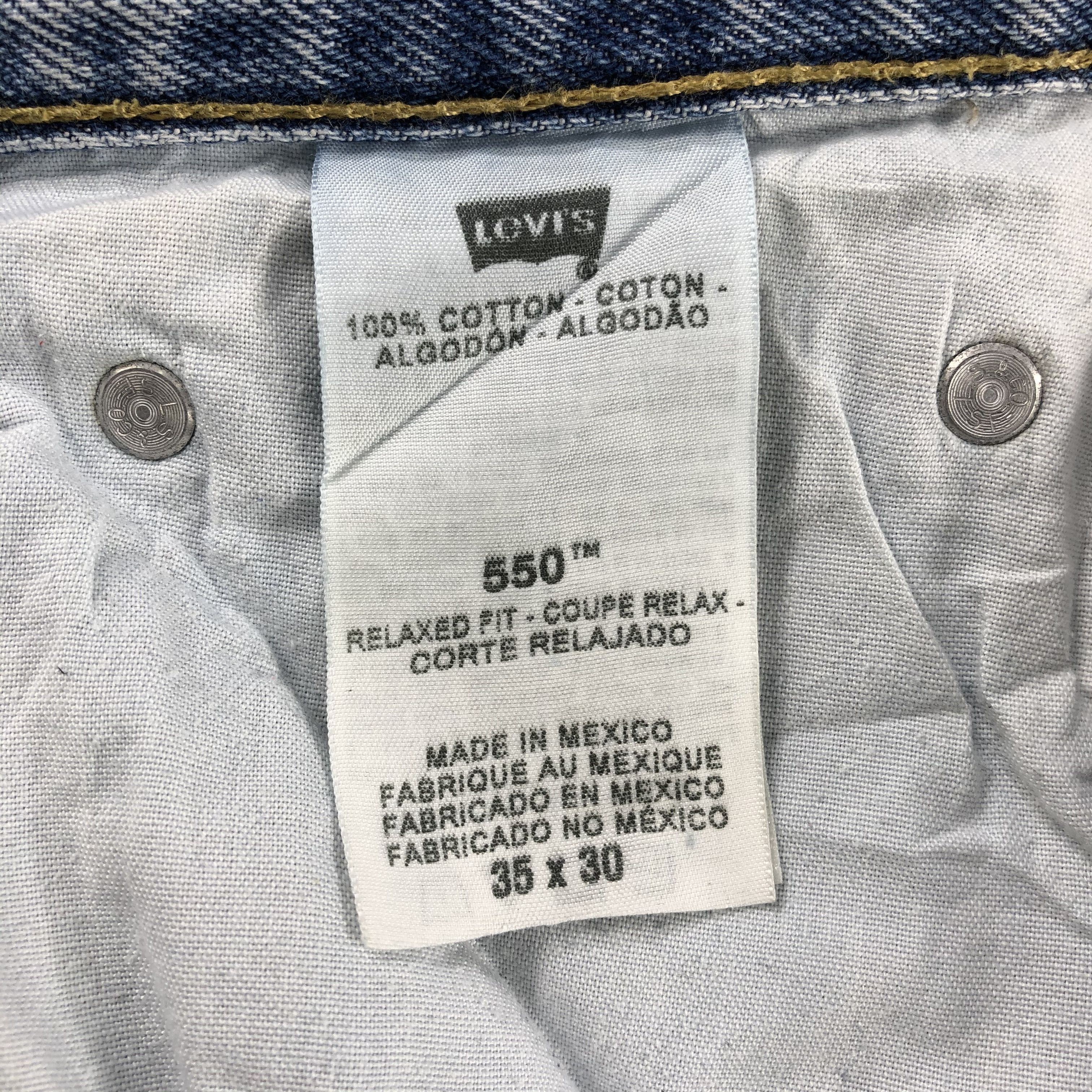 Levi's Vintage Light Wash Levis 550 Jeans-J2297 Size US 35 - 14 Thumbnail