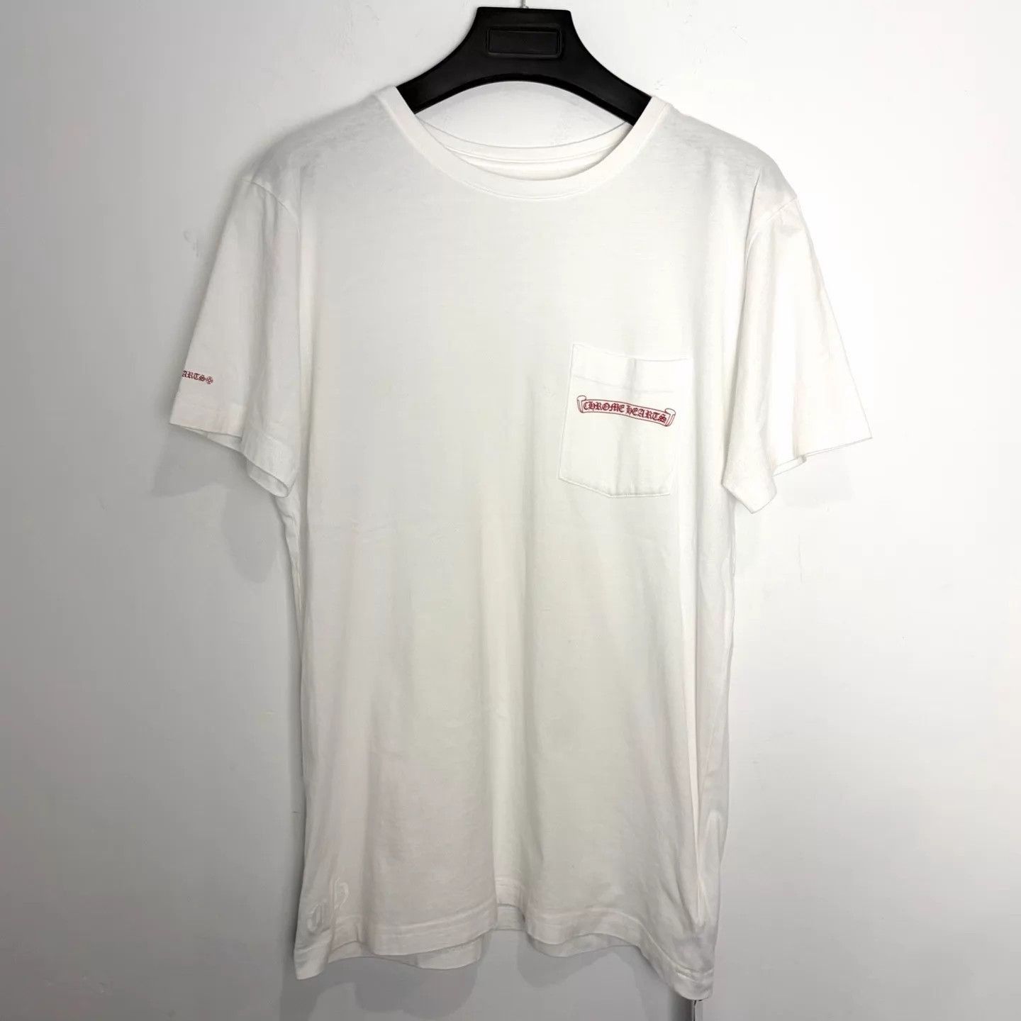Chrome Hearts White Short-Sleeve Pocket T-Shirt - Size L Size US L / EU 52-54 / 3 - 1 Thumbnail