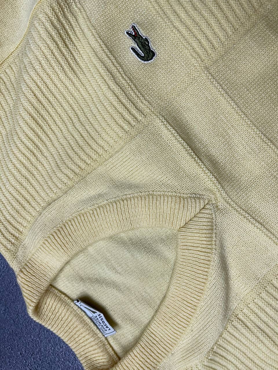 Lacoste Vintage Lacoste Sweatshirt Lacoste V neck Size US L / EU 52-54 / 3 - 2 Thumbnail