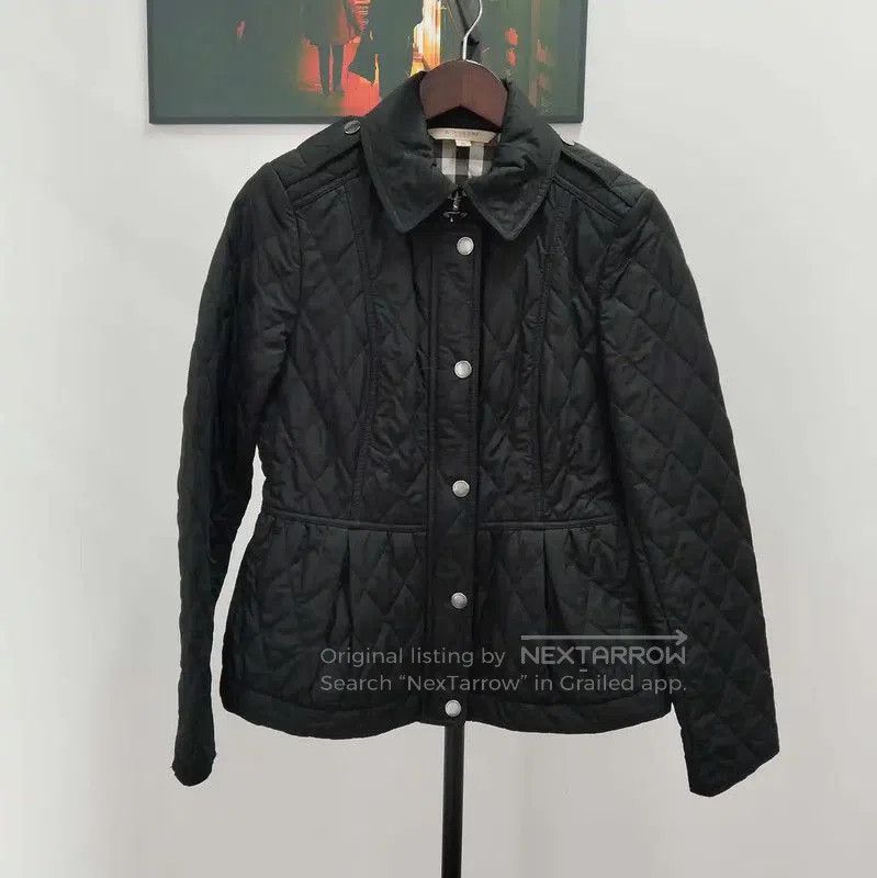 Burberry Burberry Women's Quilted Black Jacket. Size M / US 6-8 / IT 42-44 - 1 Thumbnail