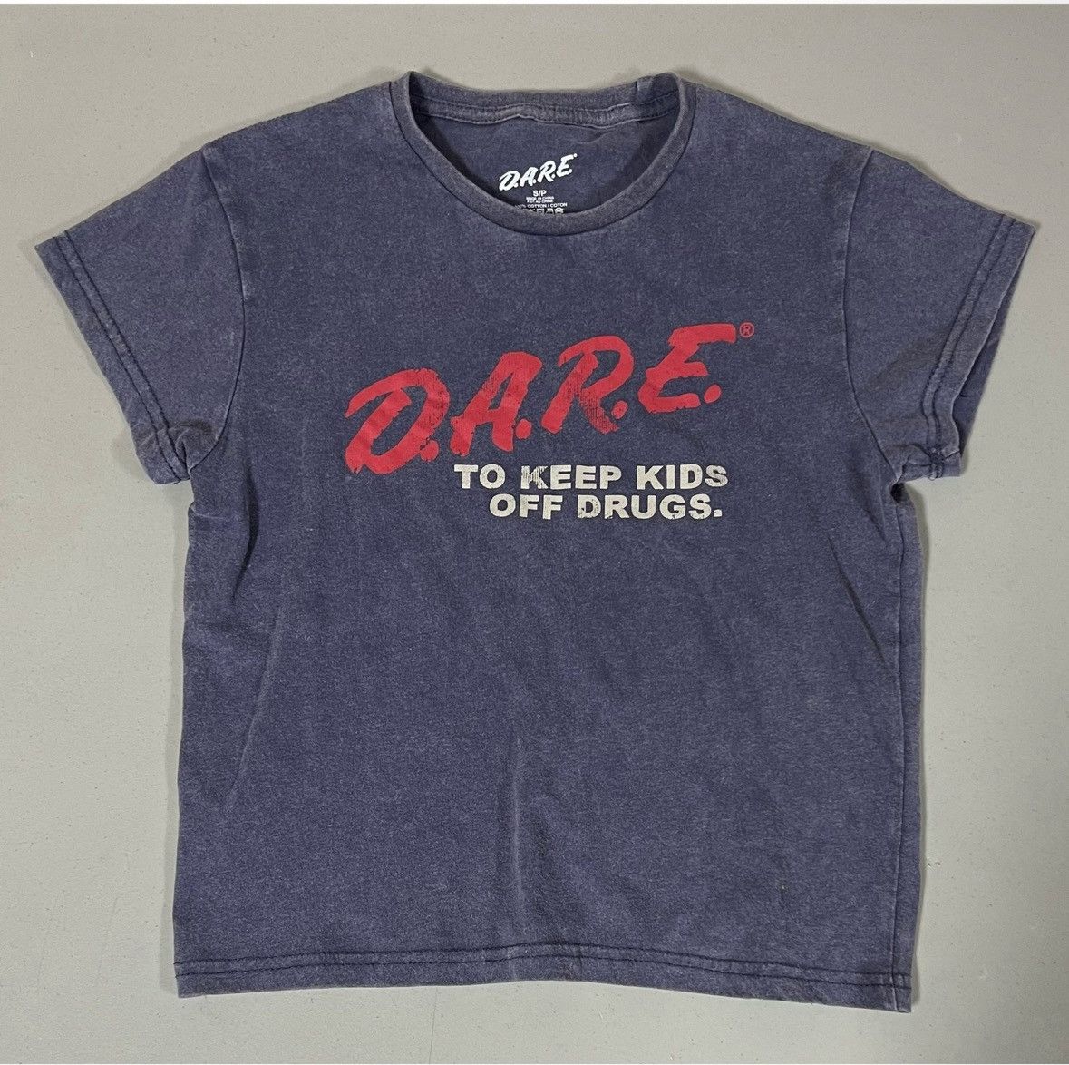 Band Tees Blue ‘D.A.R.E’ Vintage Retro Graphic Tee T-Shirt Top Size S⛓️ Size S / US 4 / IT 40 - 2 Thumbnail