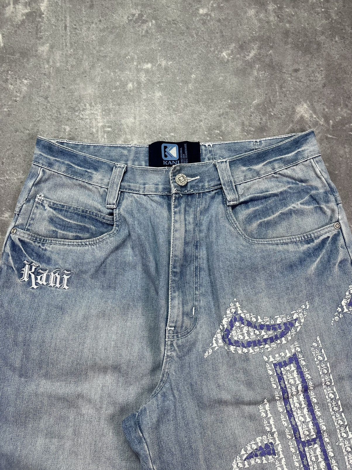 Karl Kani Karl Kani Big K Logo Pockets Baggy Denim Shorts Jorts Size US 32 / EU 48 - 5 Thumbnail
