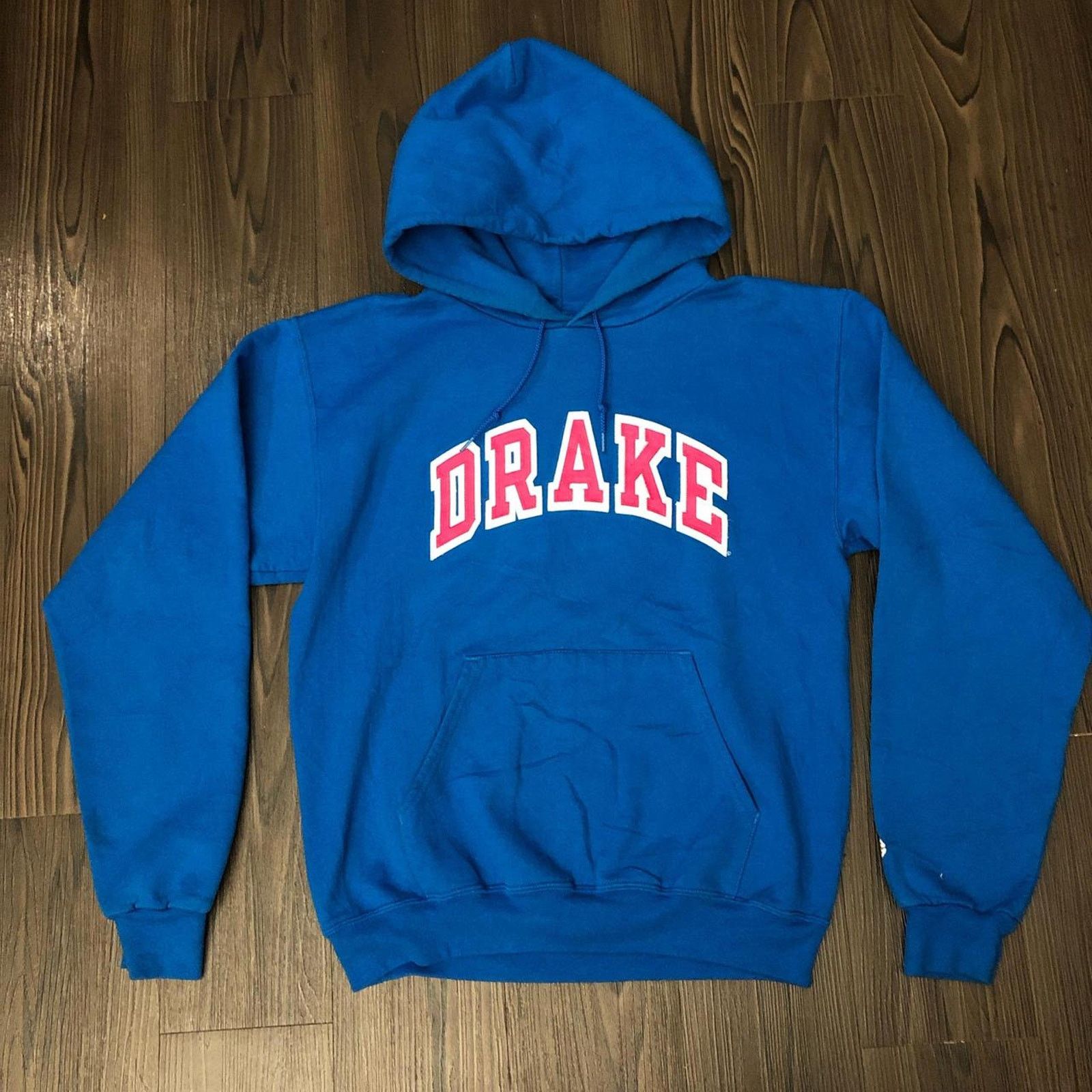 Champion Blue Champion Drake University Embroidered Graphic Hoodie Grailed