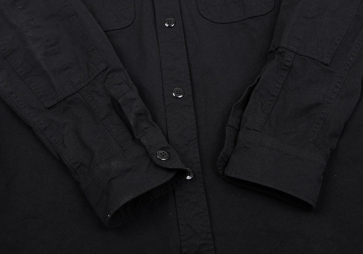 Junya Watanabe Dyed Nylon Taffeta Shirt in Black Size L Size US L / EU 52-54 / 3 - 8 Thumbnail