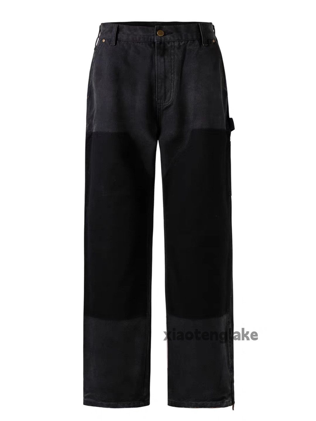 Jean × Vintage Washed faded loose baggy double knee carpenter pants Size US 34 / EU 50 - 5 Thumbnail