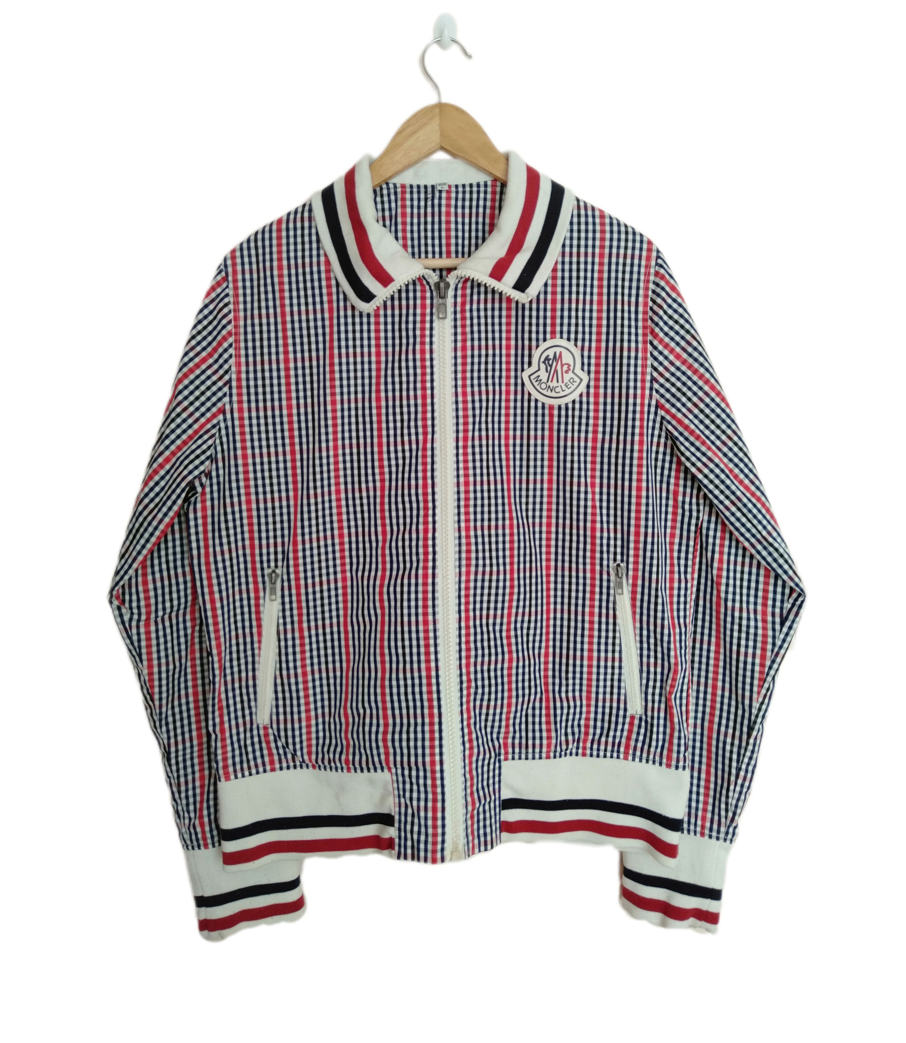 Japanese Brand Japanese Brand Checkered Bomber Jacket Moncler Logo Size US XL / EU 56 / 4 - 1 Thumbnail
