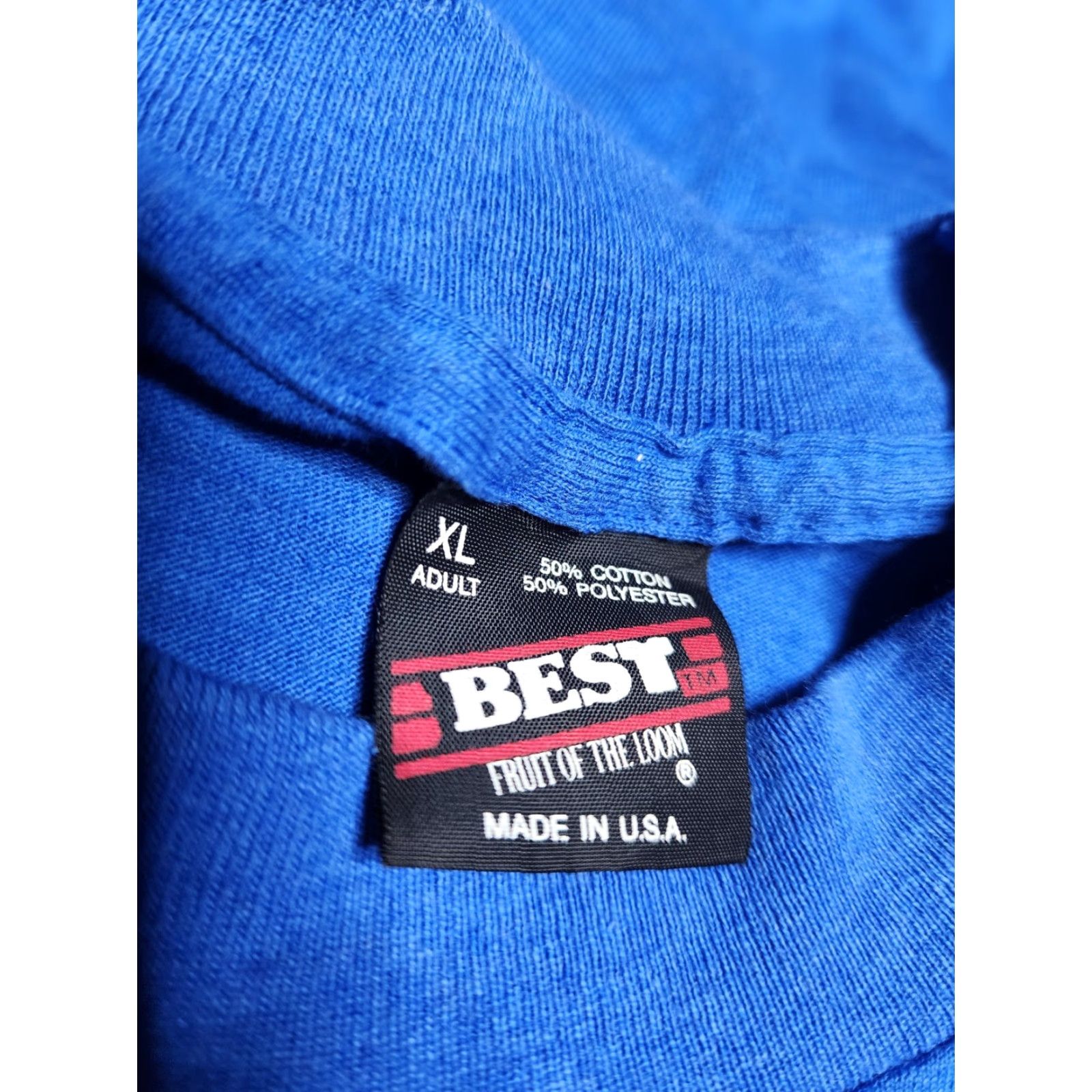 Fruit Of The Loom Vintage Fruit of the Loom Men's XL T-Shirt 80s Solid Blue Scarboro Family Reunion Graphic Crew Neck Size US XL / EU 56 / 4 - 3 Thumbnail