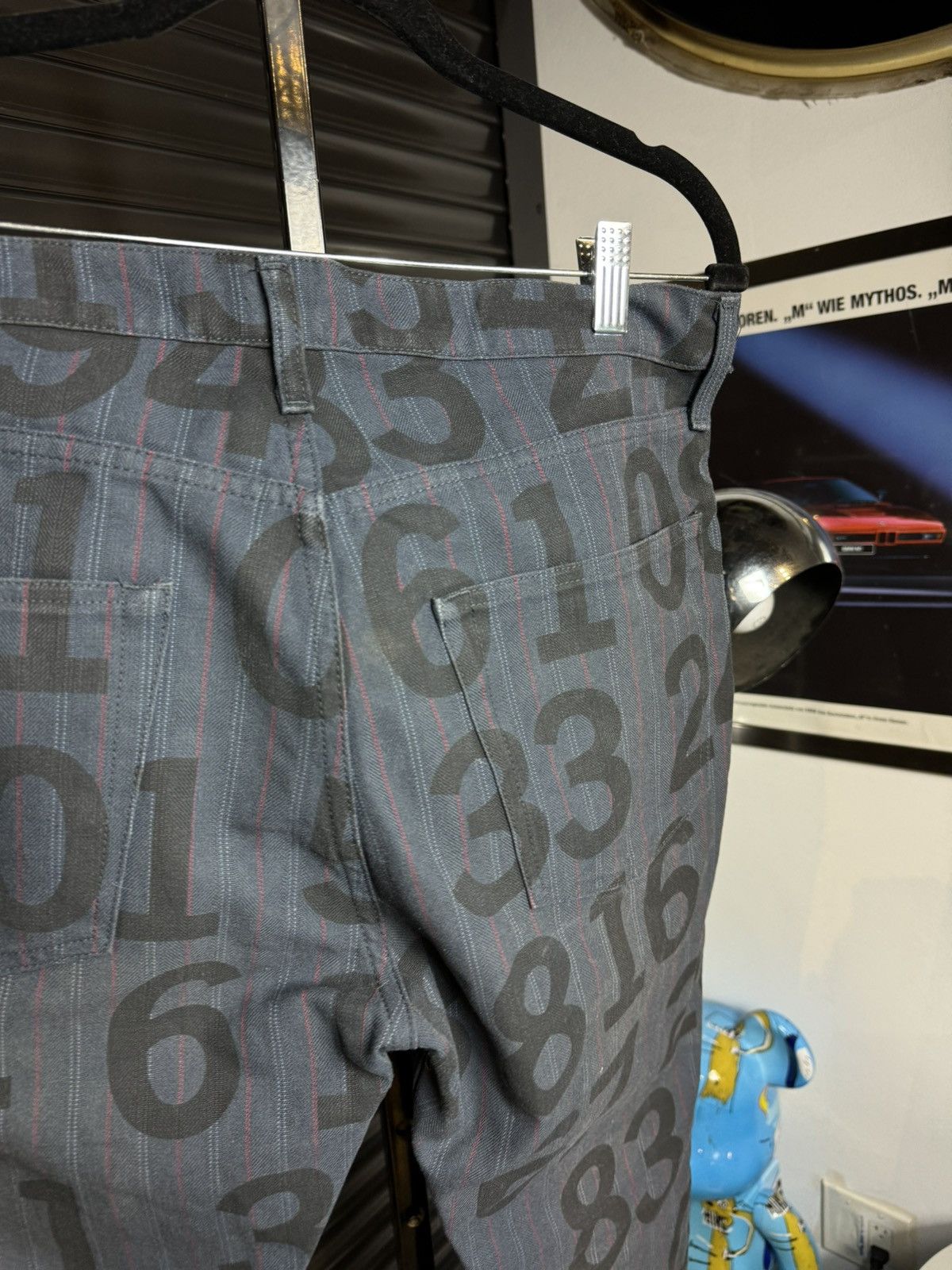 Junya Watanabe Junya Watanabe x CDG AD/02 Numbers Blue Denim Jeans - Medium Size US 34 / EU 50 - 10 Thumbnail