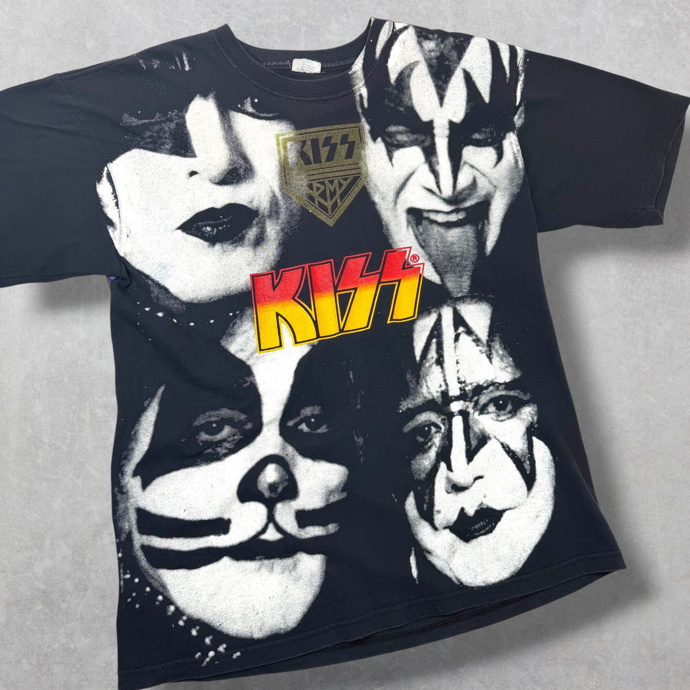 Vintage Vintage '97 Kiss Mexico Bootleg Tour Tee XL Size US XL / EU 56 / 4 - 3 Thumbnail
