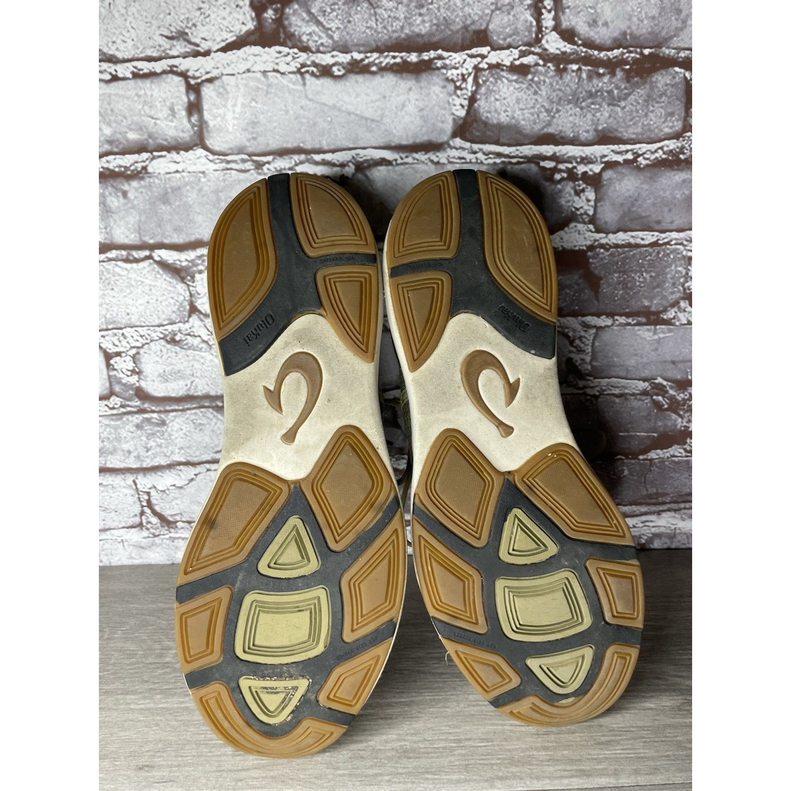 Olukai Olukai Mio Li Green Synthetic Brown Lace Up Sneaker Shoes Me Size US 11 / EU 44 - 21 Thumbnail