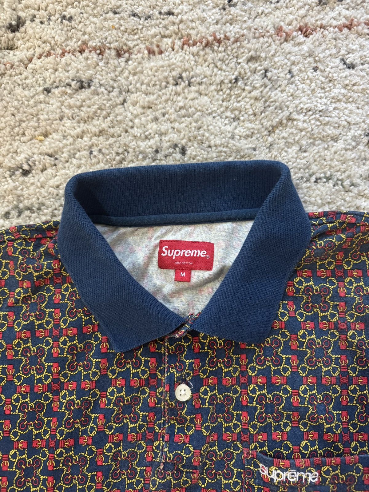 Supreme Bridle Print Polo Size US M / EU 48-50 / 2 - 3 Thumbnail