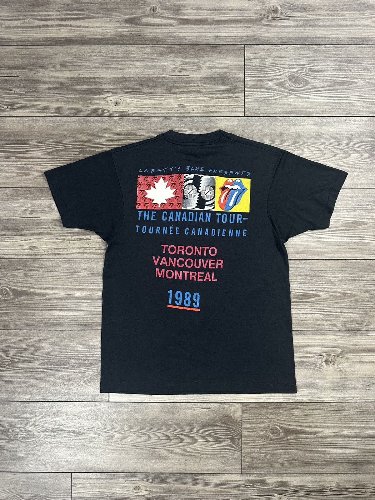 Band Tees Vintage 80’s Rolling Stones Canadian Tour Band T Shirt Size US L / EU 52-54 / 3 - 2 Thumbnail
