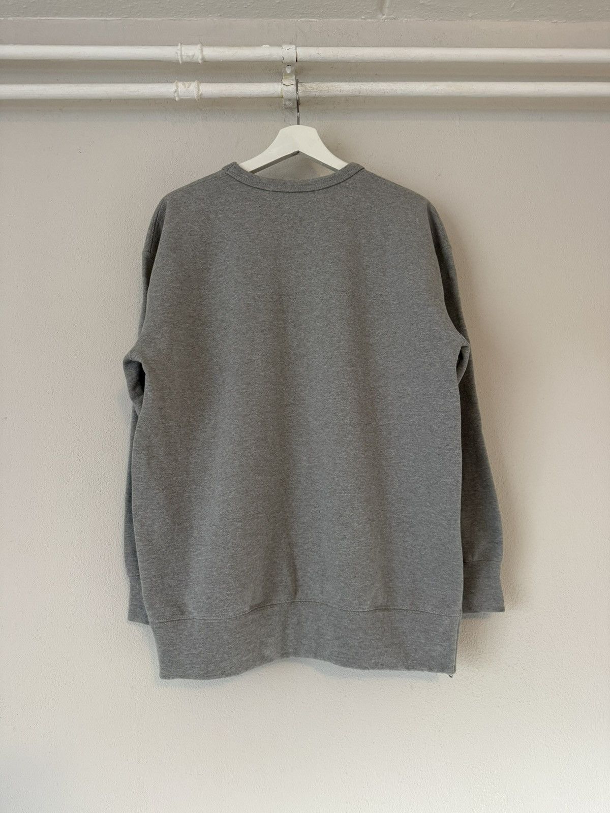 Comme des Garcons Grey Sweatshirt with Side Zipper Detail Size US M / EU 48-50 / 2 - 8 Thumbnail