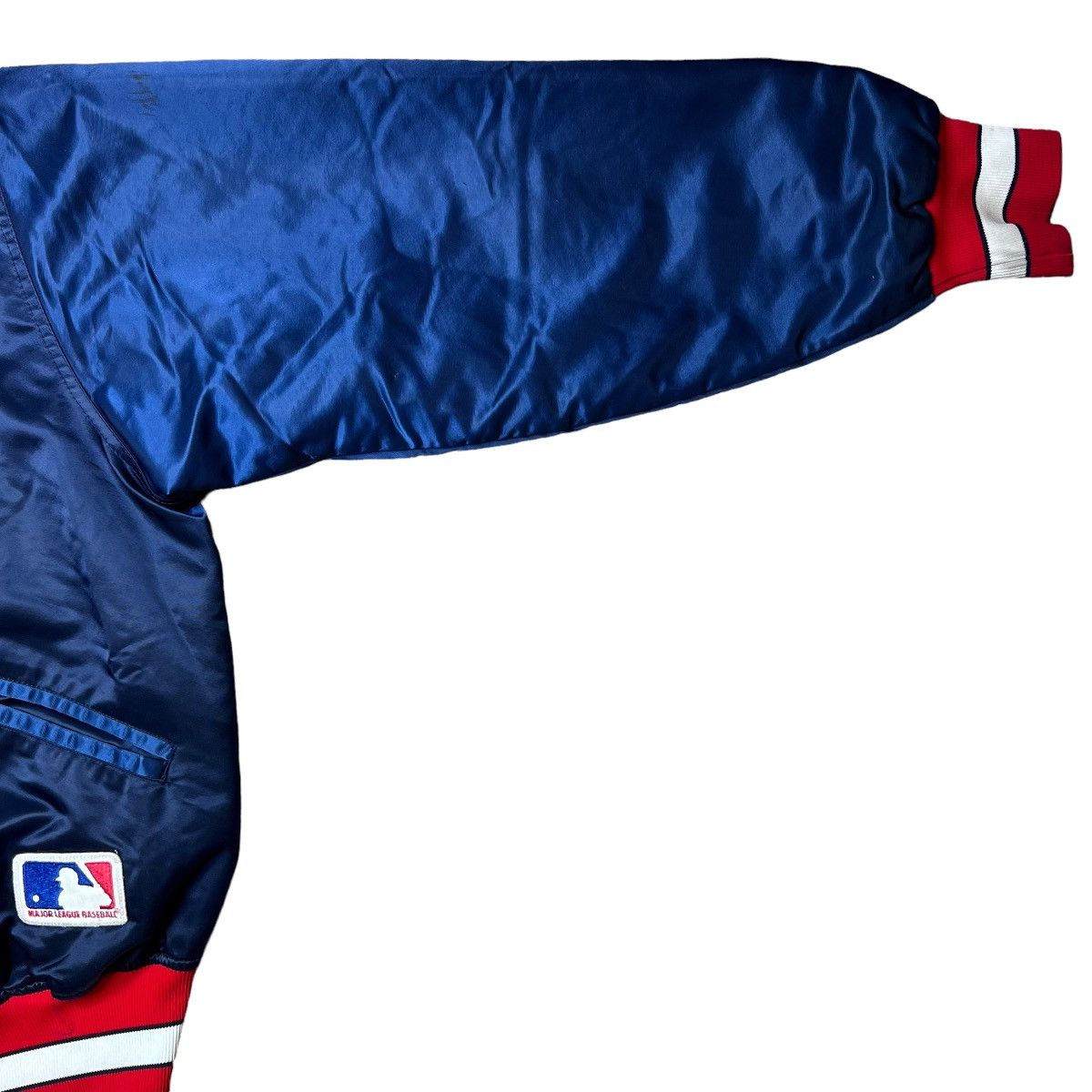 MLB × Vintage Vintage 1980s MLB Atlanta Braves Satin Bomber Jacket Size US L / EU 52-54 / 3 - 9 Thumbnail