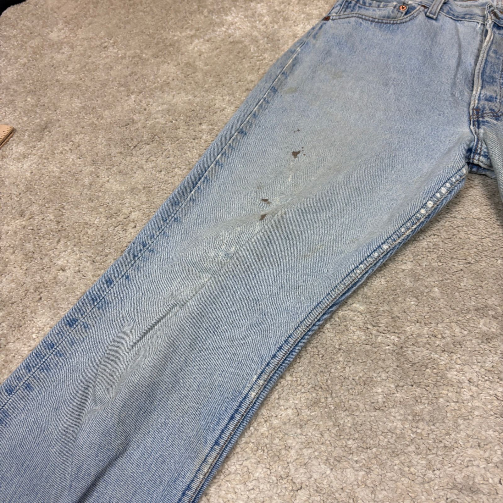 Levi's Vintage 90s Levi's 501 Straight Leg Jeans Men's 32x34 Size US 32 / EU 48 - 14 Thumbnail