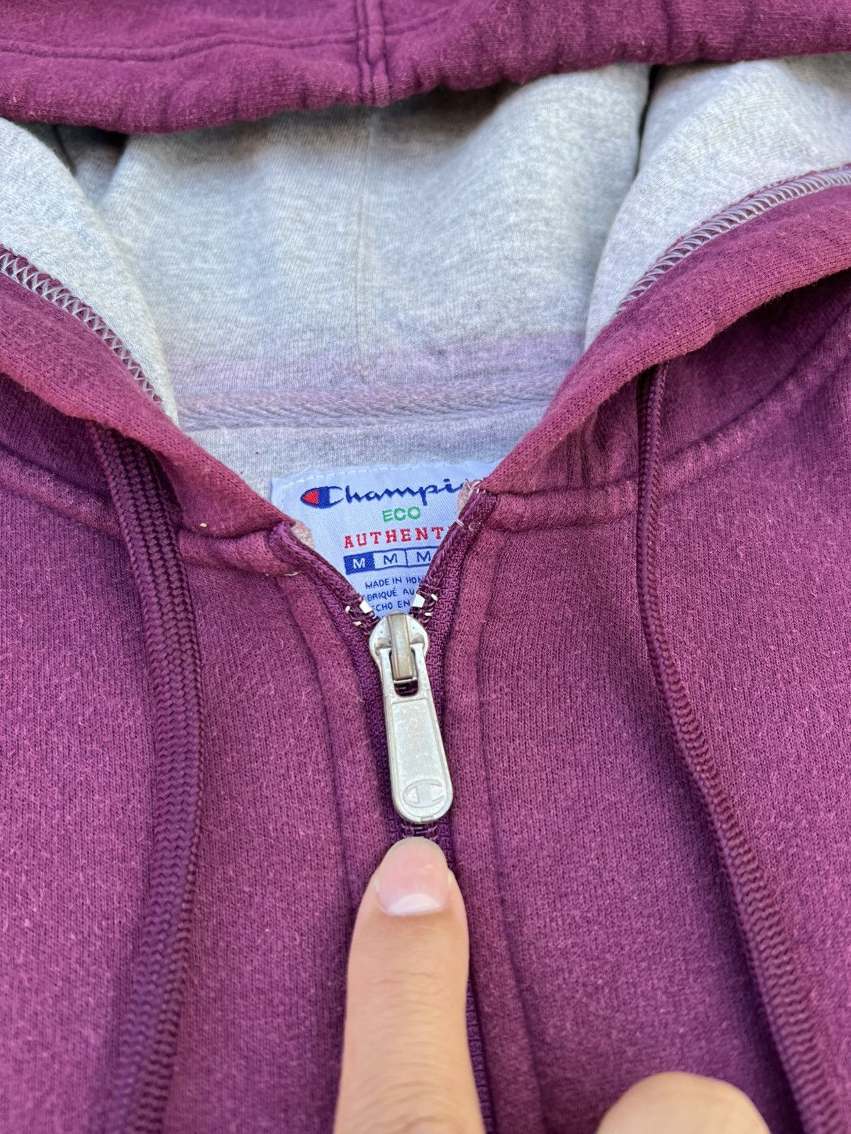 Champion Faded Champion Maroon Zipup Size US M / EU 48-50 / 2 - 3 Thumbnail