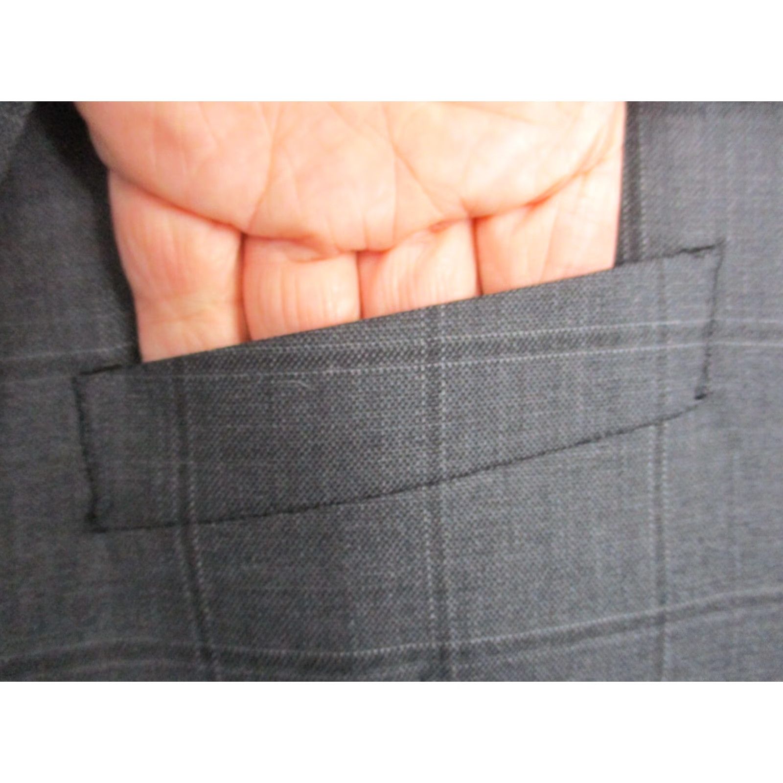 Ralph Lauren VINTAGE Ralph Lauren Blazer Gray Pinstripe 52R Wool Blend Stretch Men’s Coat Shirt? Size 52R - 2 Thumbnail