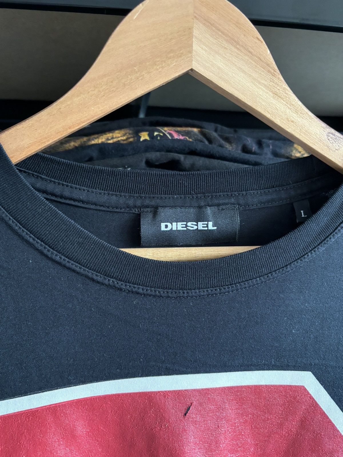 Diesel × Vintage Mens Vintage Diesel T-shirt big logo distressed y2k rare tee Size US L / EU 52-54 / 3 - 3 Thumbnail