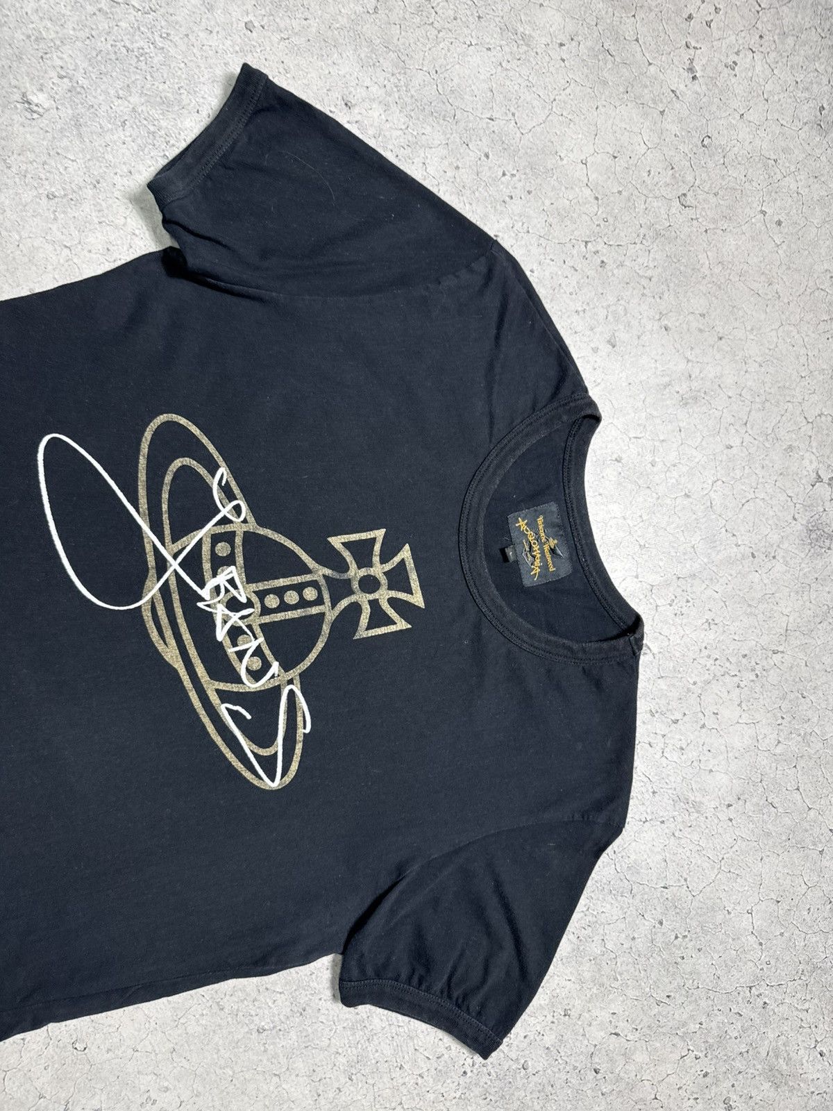 Vivienne Westwood Vivienne Westwood Anglomania Luxury T-Shirt Black Big Logo Size US M / EU 48-50 / 2 - 5 Thumbnail