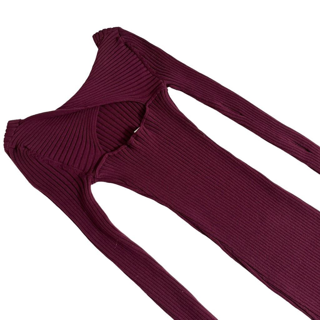 525 America 525 Twist Back Dress in Malbec Size XS / US 0-2 / IT 36-38 - 3 Thumbnail