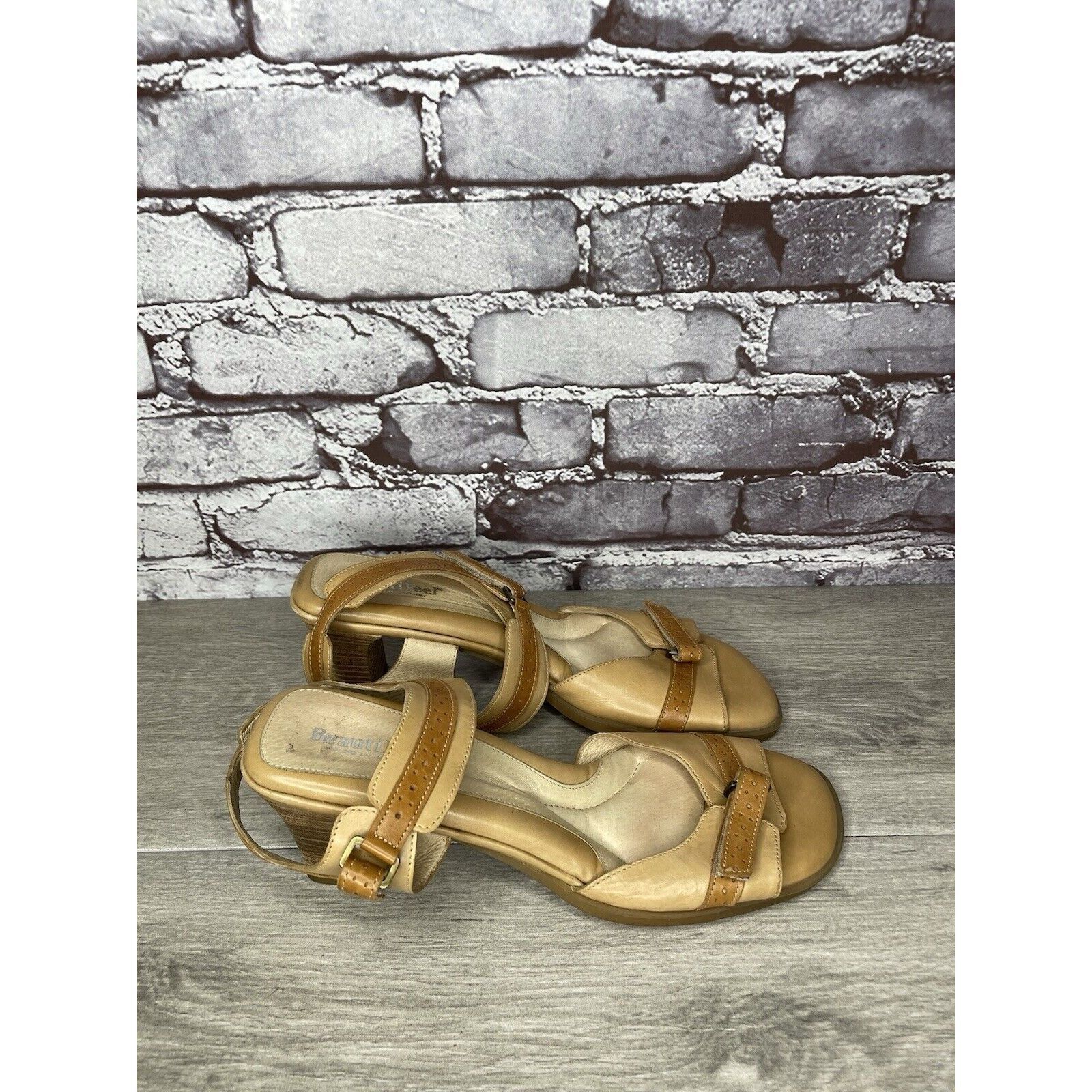 Other Beautifeel Brown Leather Casual Heel Strappy Sandals Women’s Size US 10.5 / IT 40.5 - 12 Thumbnail