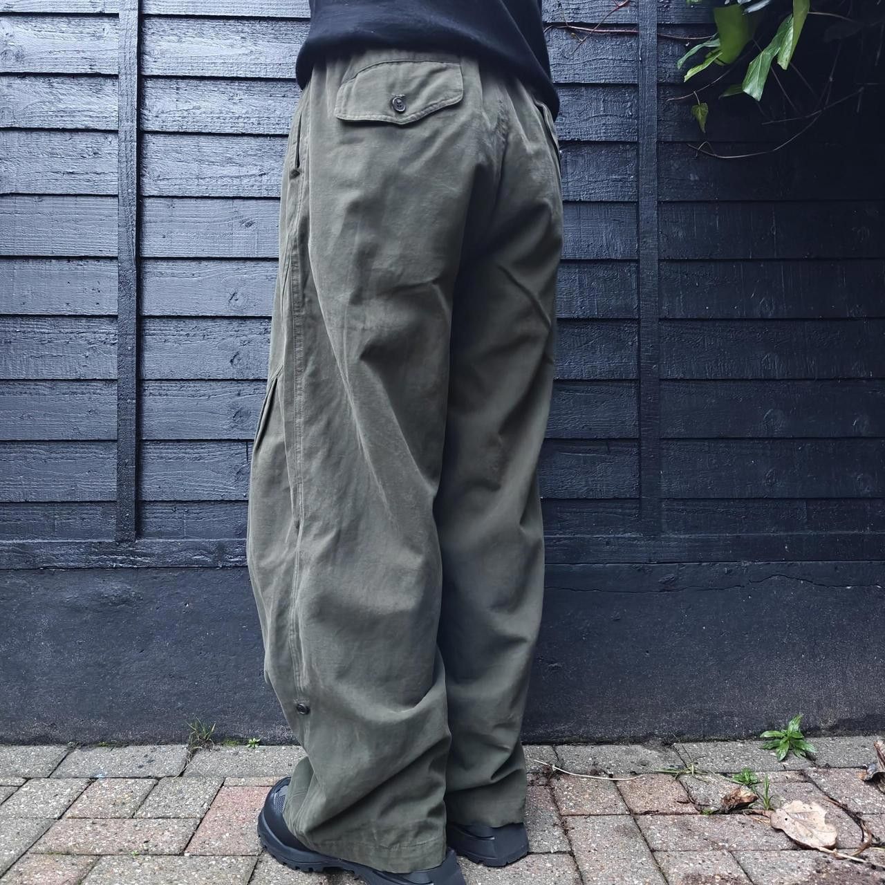 Other Japanese Dark Green Pleated Baggy Trousers Size US 32 / EU 48 - 4 Thumbnail