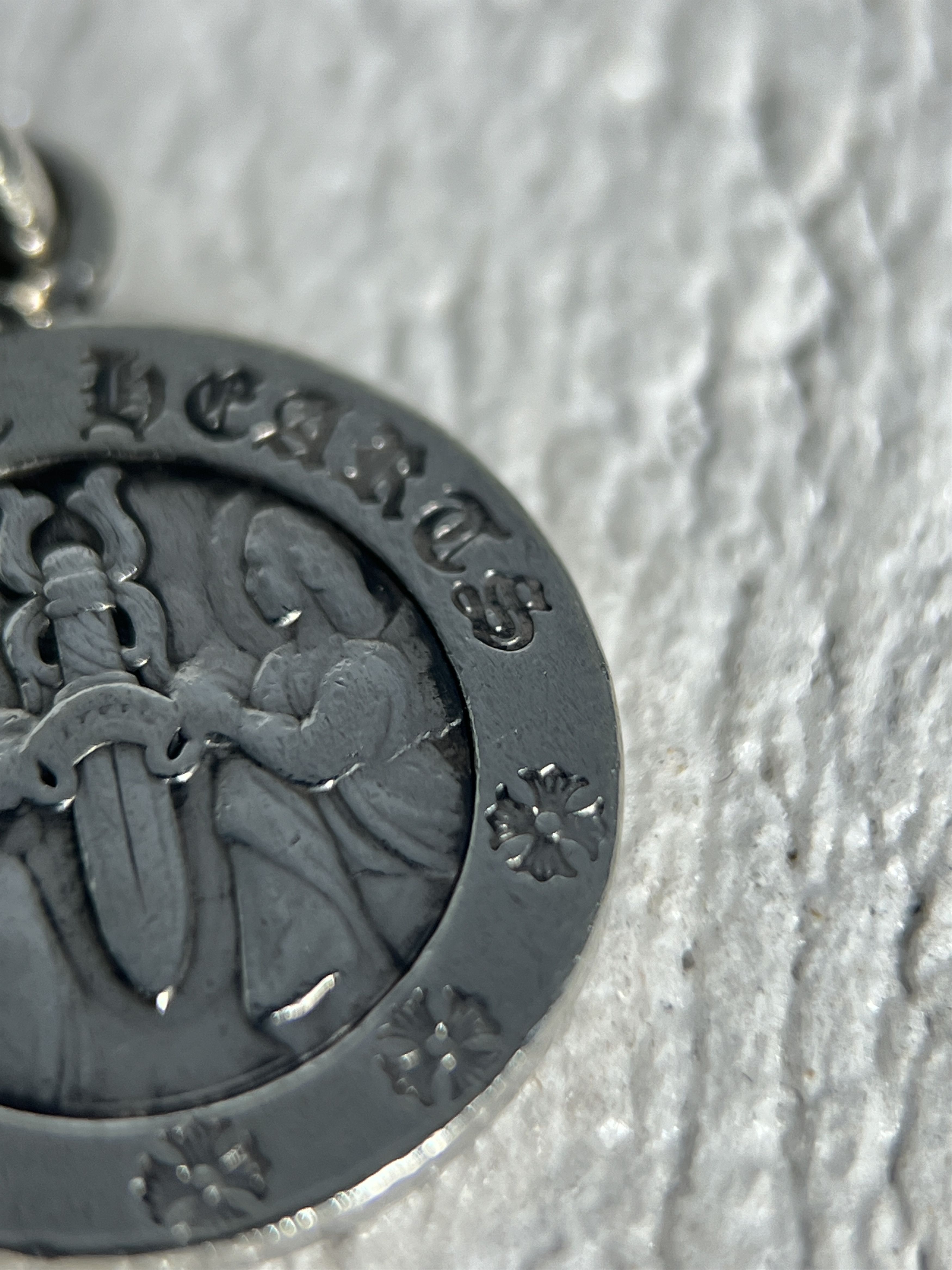 Chrome Hearts Chrome Hearts Dagger Medallion Pendant Charm Silver Size ONE SIZE - 7 Thumbnail