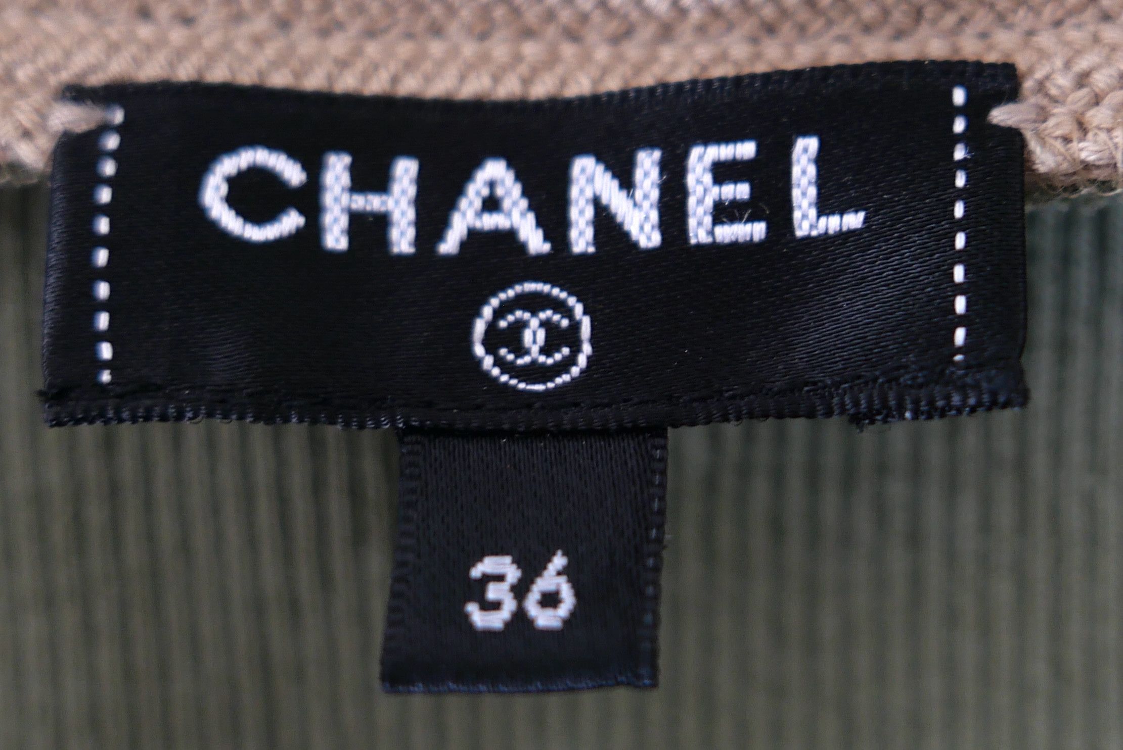Chanel Chanel Khaki Knit Striped Trim Top Cruise 2017 17C Cuba Size XS / US 0-2 / IT 36-38 - 7 Thumbnail