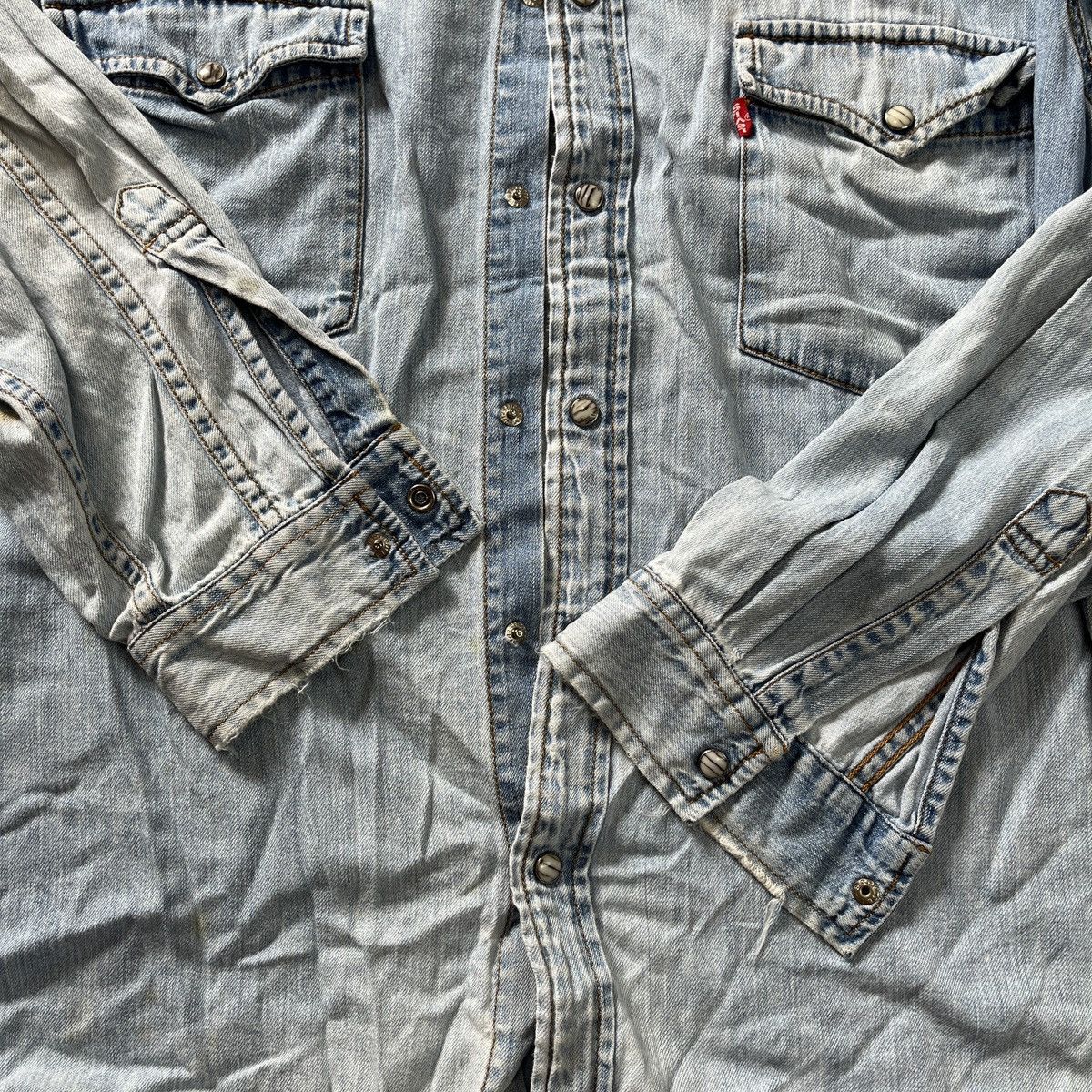 Levi's × Levi's Vintage Clothing Vintage Levis Trucker Jacket Buttons Up Size US L / EU 52-54 / 3 - 16 Thumbnail