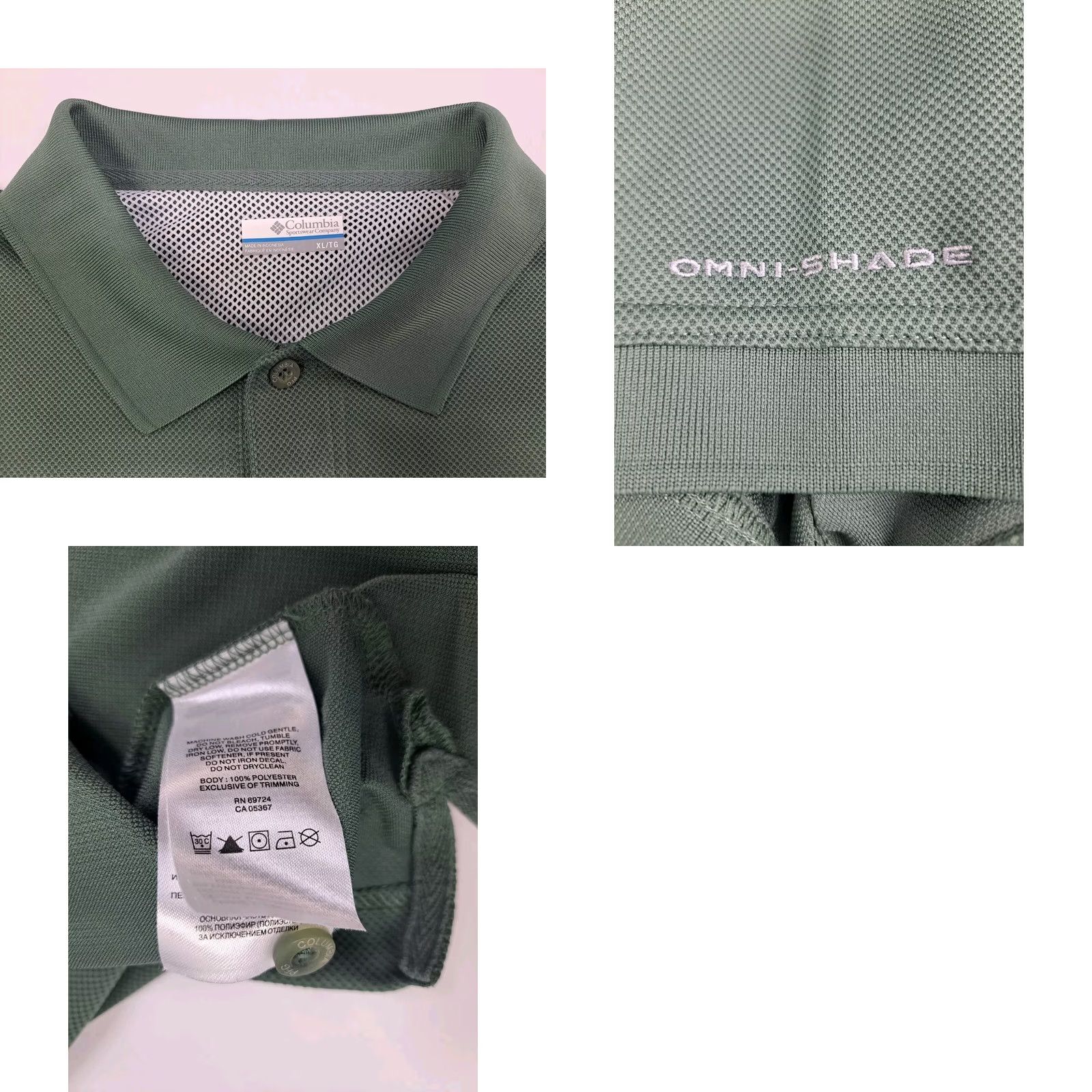 Vintage VINTAGE? No — Columbia PFG Mens Polo Shirt Green XL Breathable Moisture Wicking Supervised? No. Size US XL / EU 56 / 4 - 8 Thumbnail