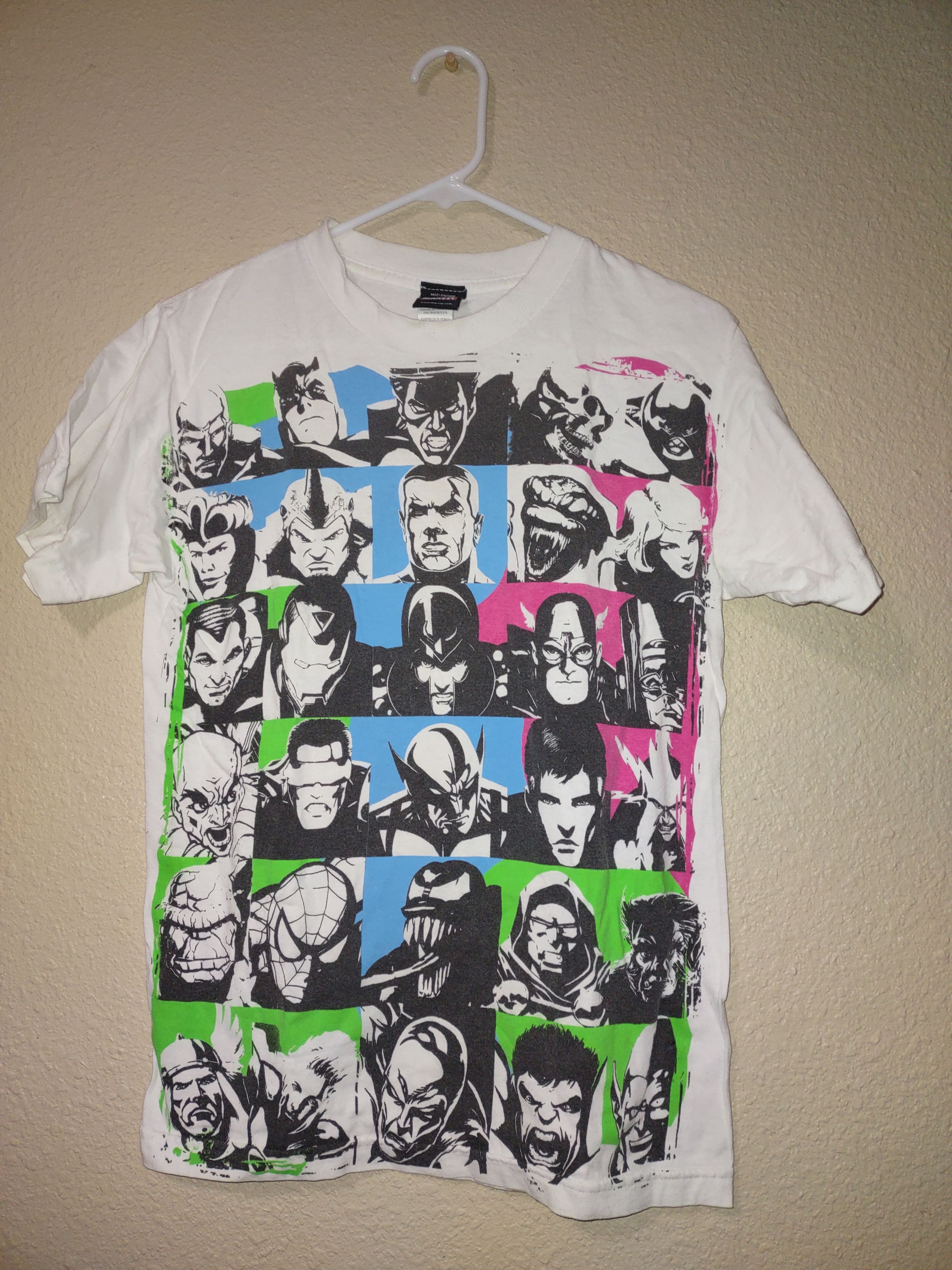 Marvel Comics × Vintage Marvel Comics heroes and villains grid shirt Size US S / EU 44-46 / 1 - 1 Thumbnail