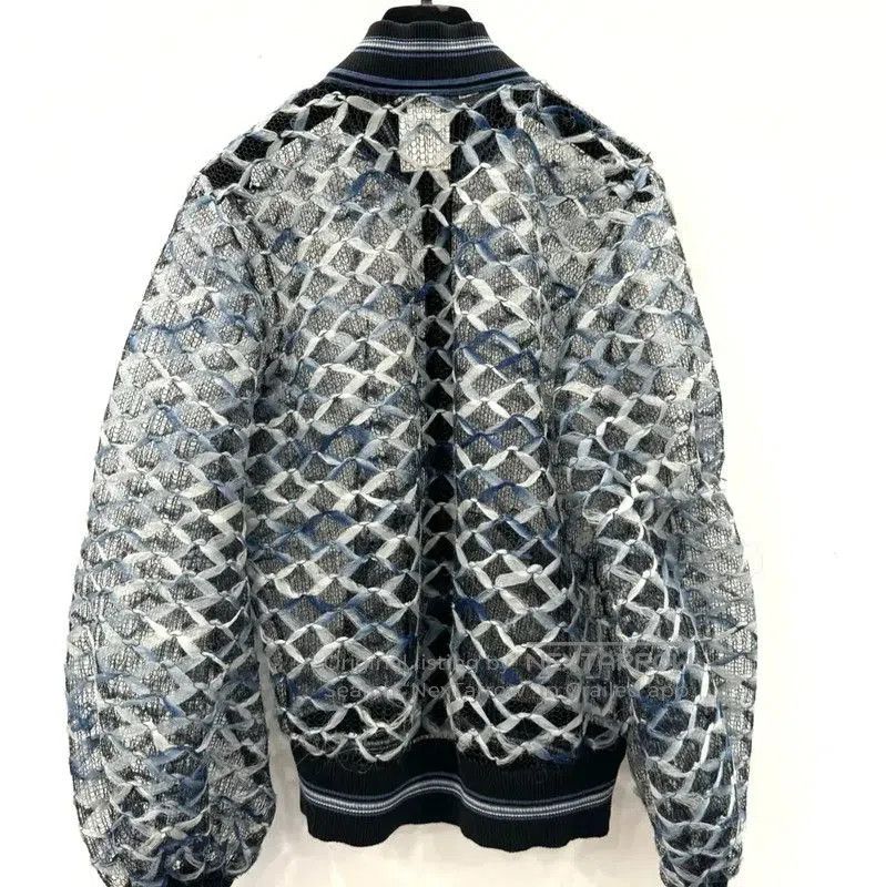 Chanel Chanel Women's Blue Polyester Jacket . Size S / US 4 / IT 40 - 3 Thumbnail