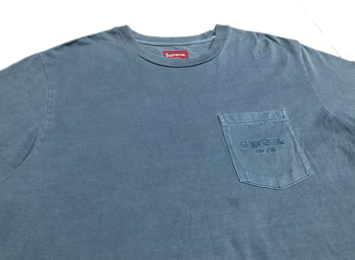 Supreme 🔥Supreme New York Pocket Tee Teal Size US M / EU 48-50 / 2 - 1 Thumbnail