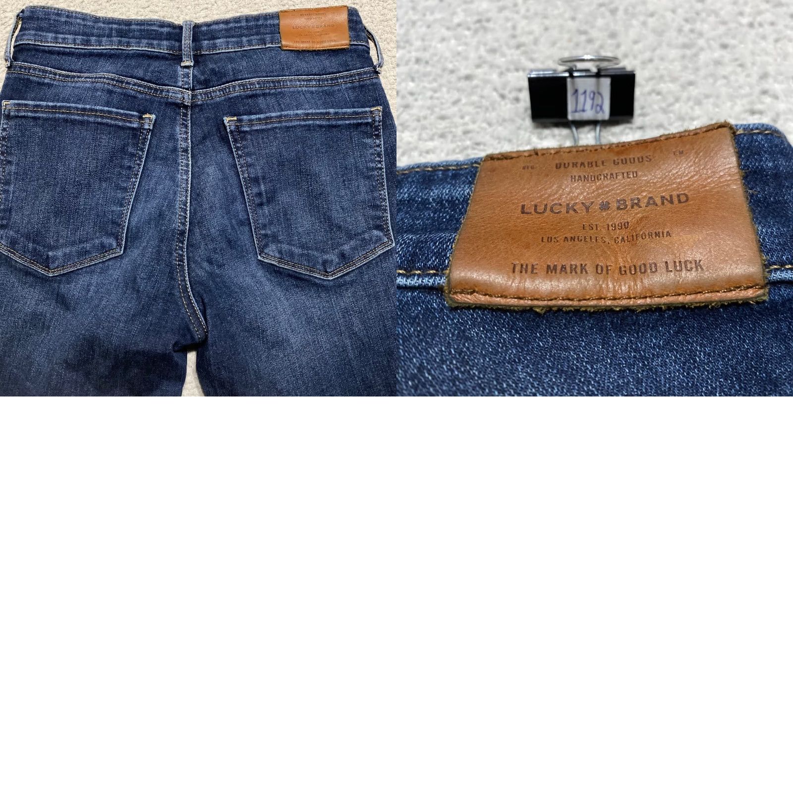 Lucky Brand Lucky Brand Jeans Womens 2 Blue Denim Dark Wash Ava Skinny Mid Rise 26 Inseam Regular 5-Pocket Size 26" / US 2 / IT 38 - 9 Thumbnail