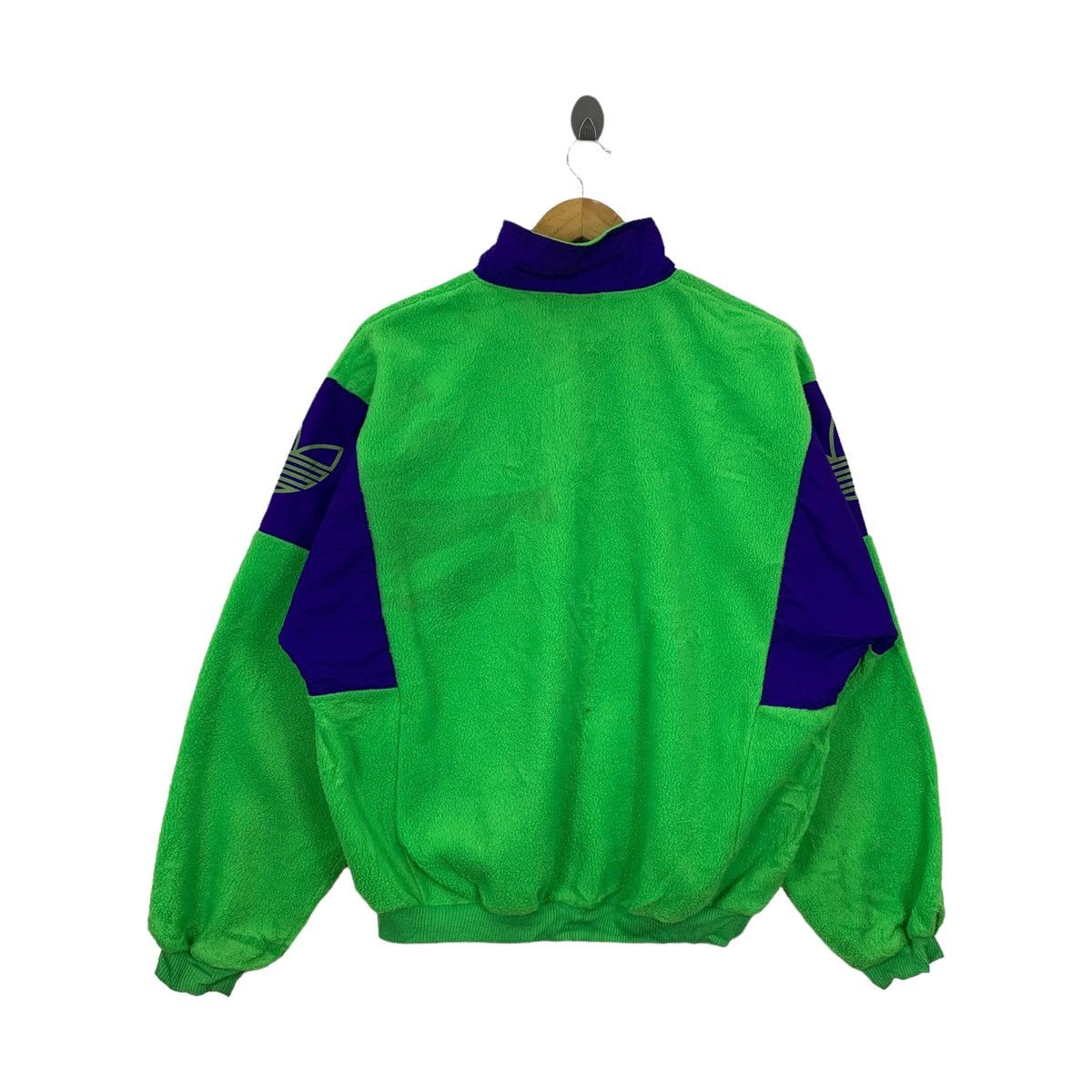 Adidas Vintage ADIDAS Trefoil Sports Fleece Half Zipper Sweatshirt Size US M / EU 48-50 / 2 - 2 Thumbnail