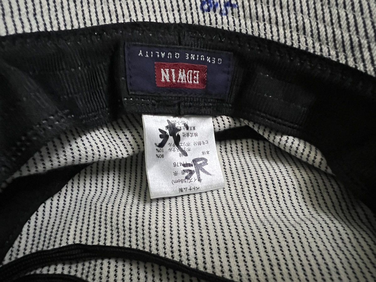 Edwin × Japanese Brand RARE VINTAGE EDWIN HICKORY STRIPED BUCKET HAT Size ONE SIZE - 19 Thumbnail