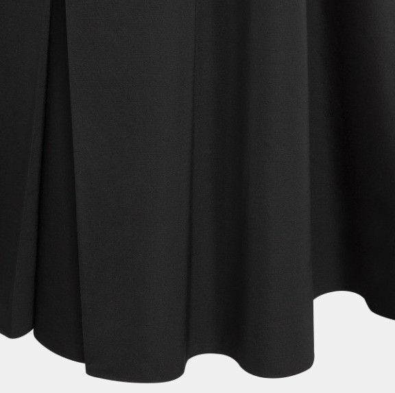 Dior o1w1db10824 Mid-Length Pleated Skirt in Black Size 30" / US 8 / IT 44 - 3 Thumbnail