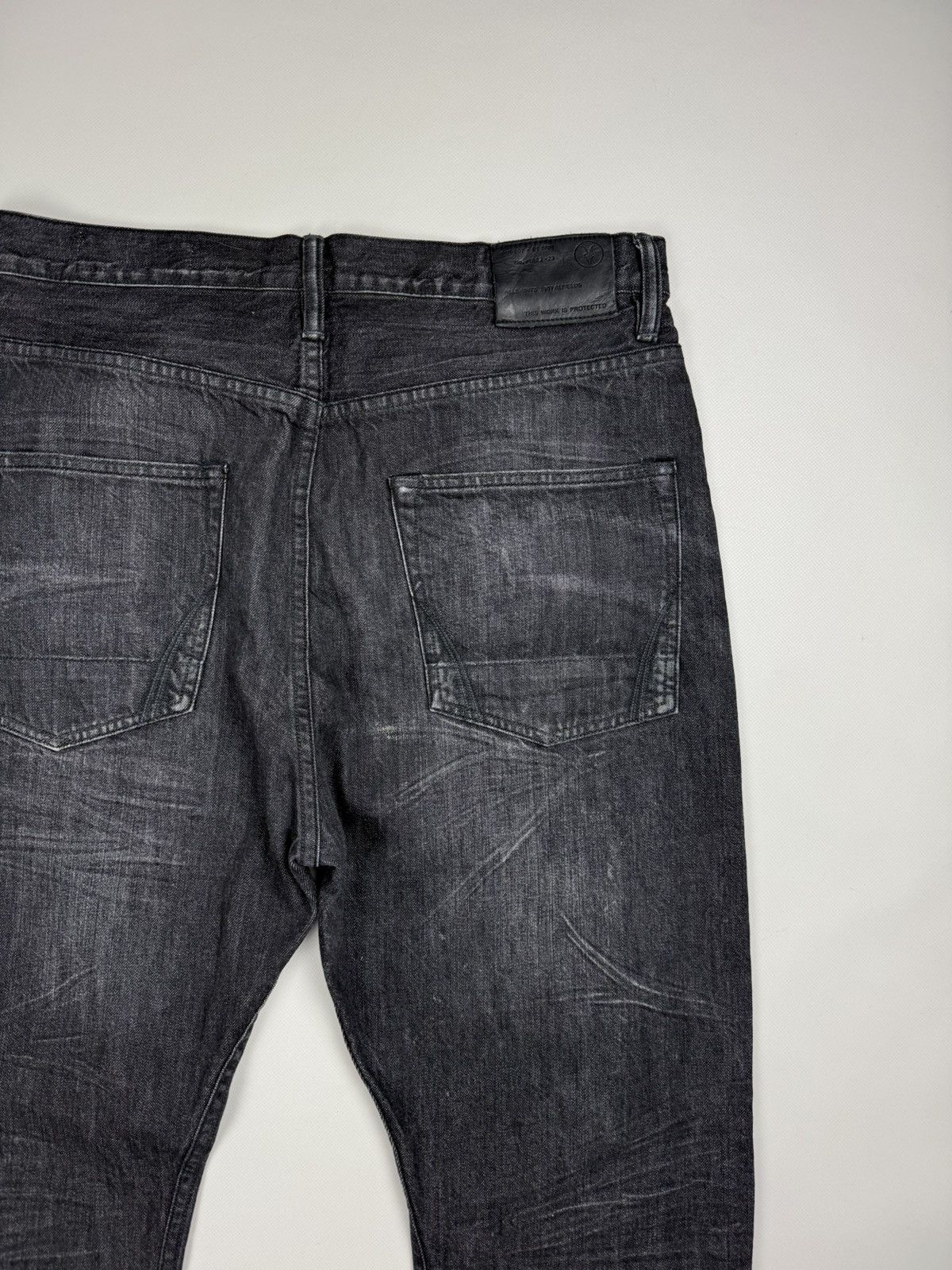 Allsaints × Japanese Brand Allsaints Black NLS Split Men’s Jeans Size 32 Size US 32 / EU 48 - 24 Thumbnail