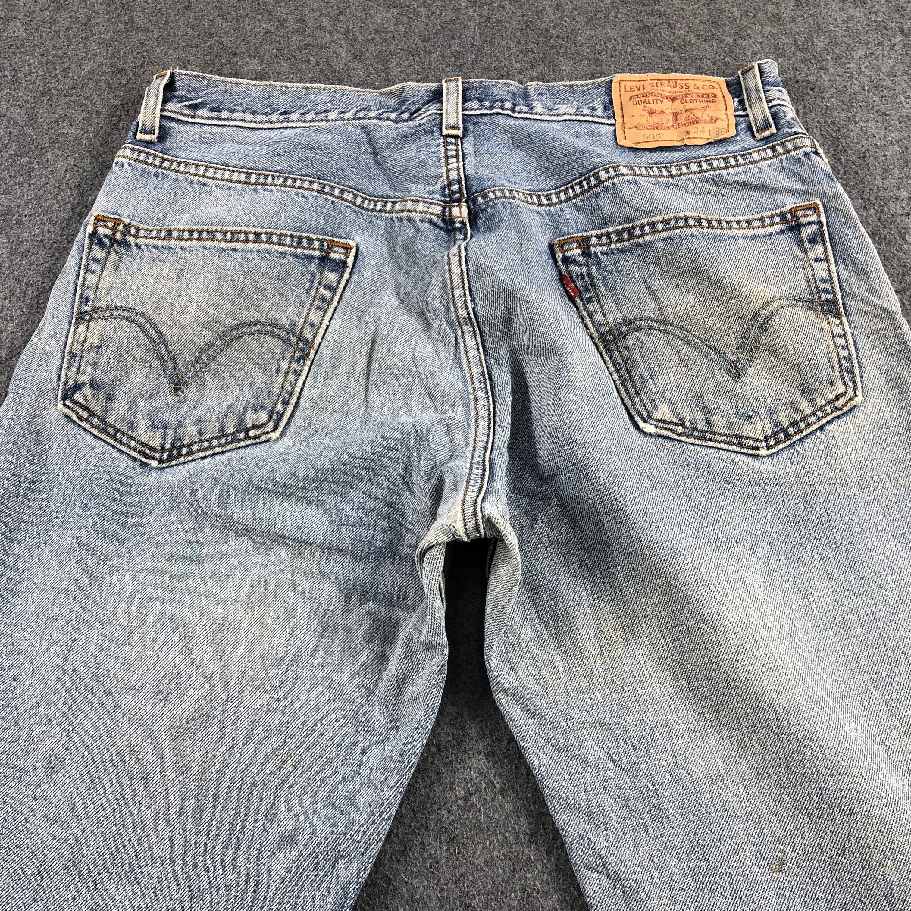 Levi's Vintage Light Wash Levis 505 Jeans-J2048 Size US 35 - 4 Thumbnail