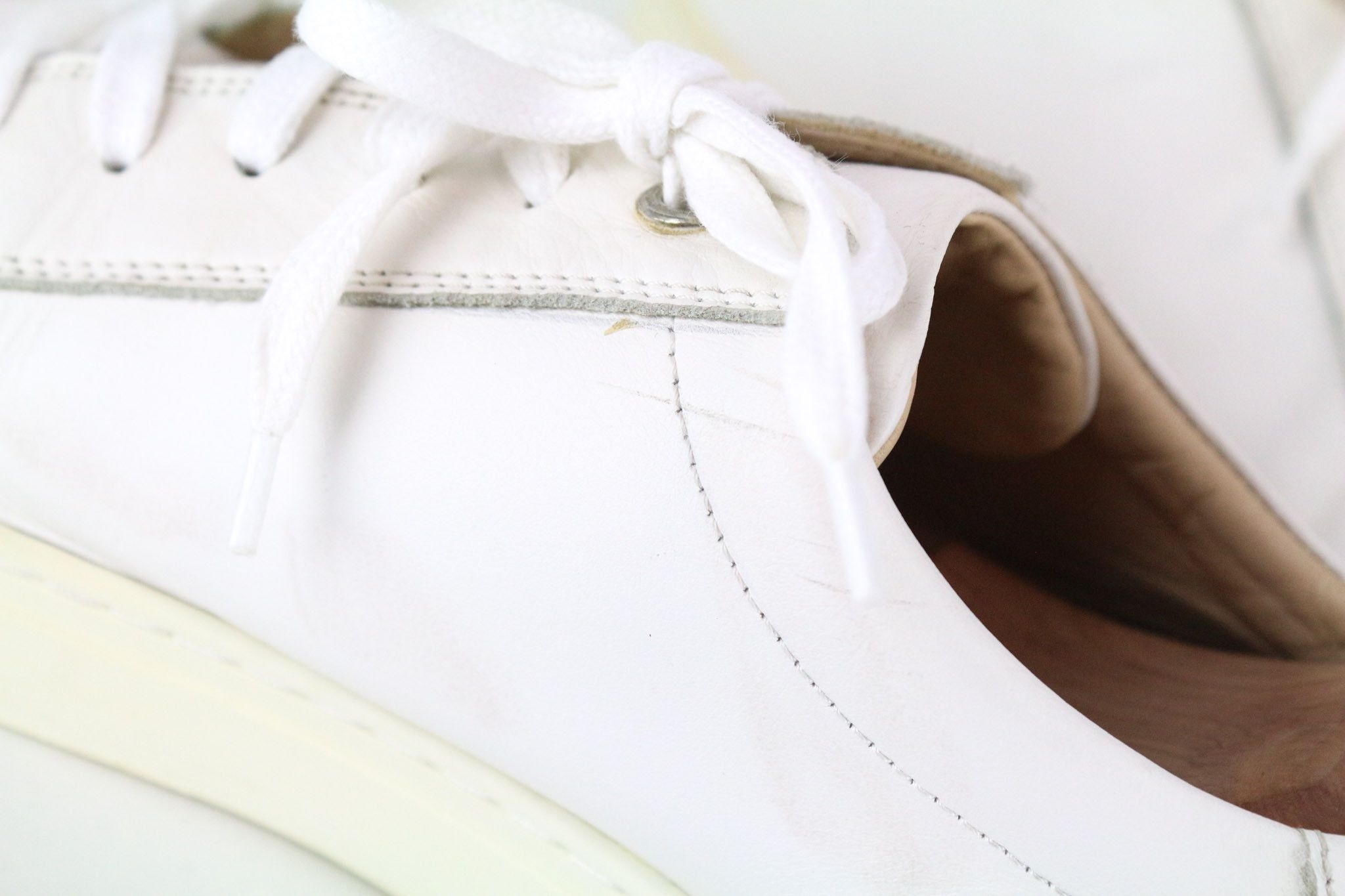 Suitsupply EU43 White Leather Laced Sneakers 73655 Size US 10 / EU 43 - 10 Thumbnail