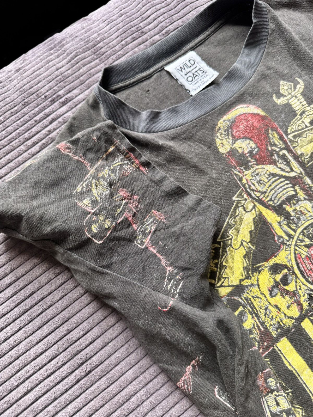 Band Tees 1991 SLAYER PERFECT WASH & THRASHED Metal BAND-Tee AOP 90s Size US XL / EU 56 / 4 - 9 Thumbnail