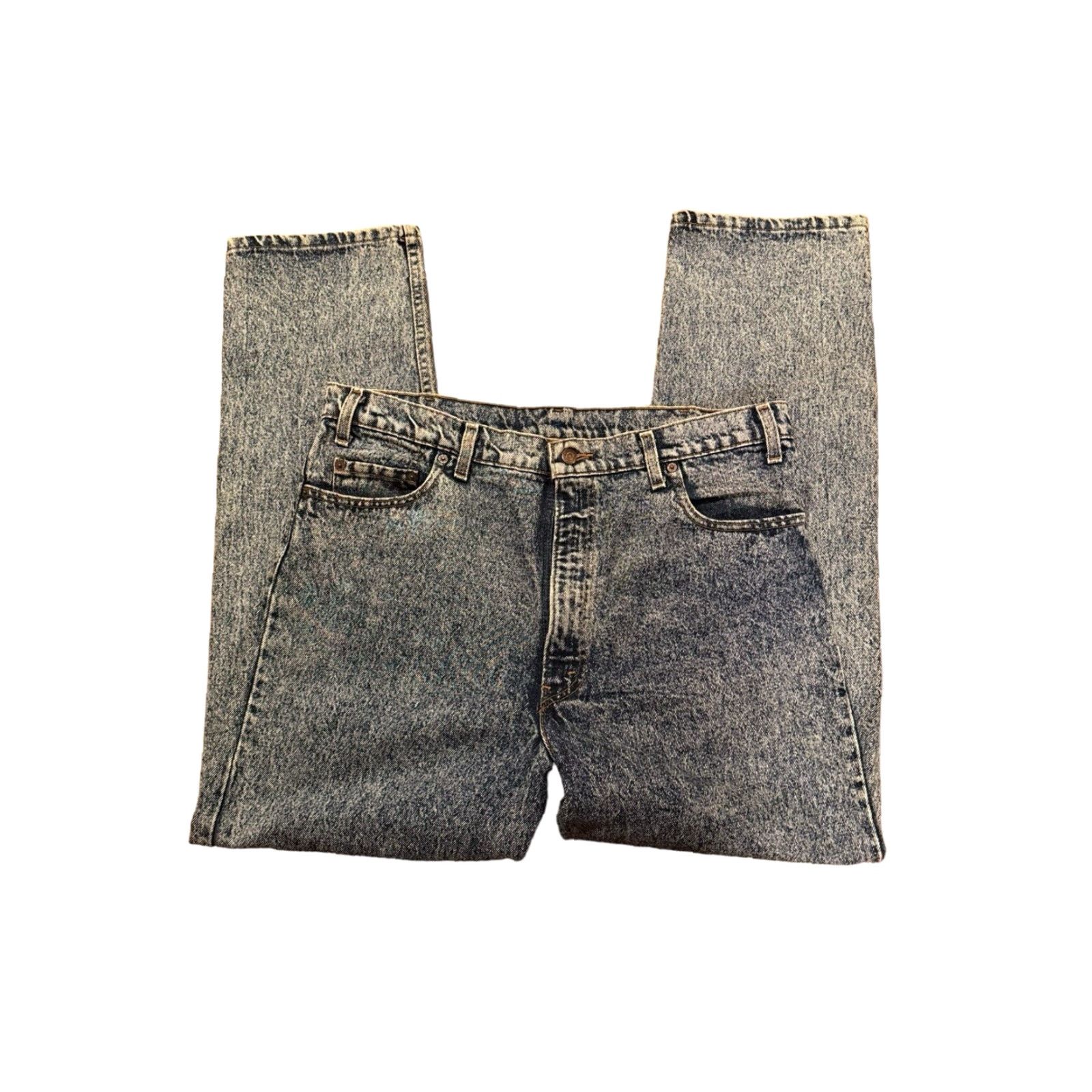 Denime VINTAGE Levi’s 540 Jeans Denim 80s Red Tab Acid Wash Relaxed Fit 38x30 USA Blue Mens Size US 38 / EU 54 - 6 Thumbnail