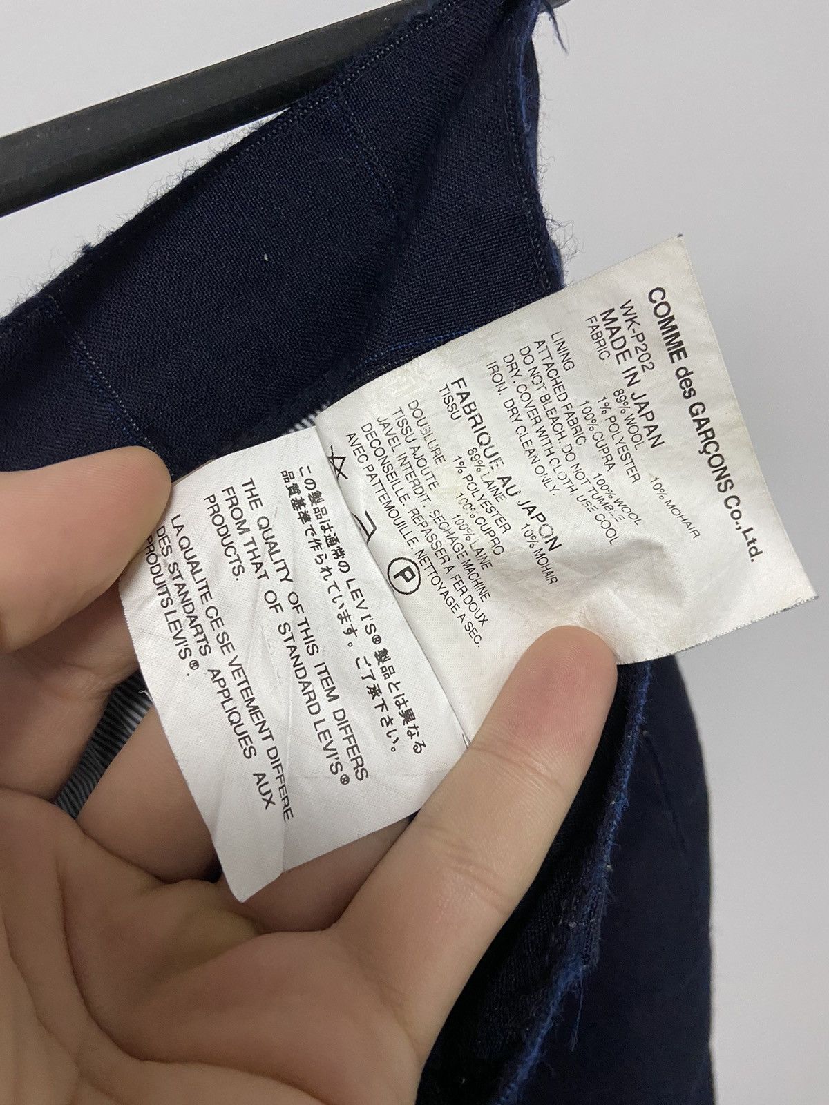 Comme des Garcons × Japanese Brand × Junya Watanabe Comme des garçons RARE Junya Watanabe Levis vintage check Size US 32 / EU 48 - 8 Thumbnail