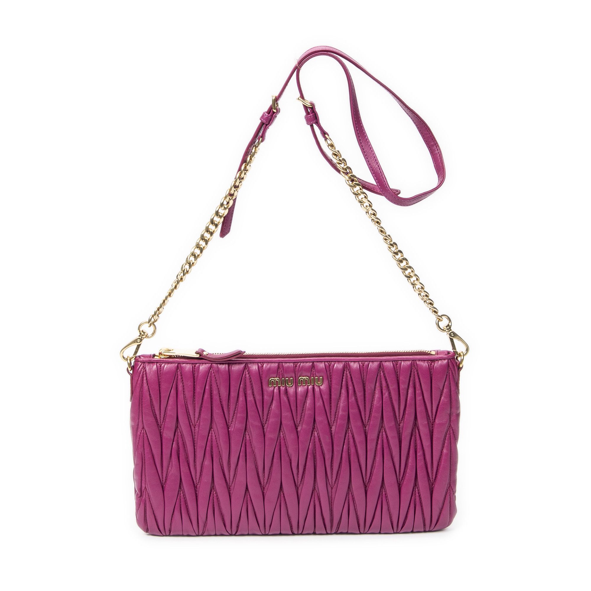 Miu Miu Zip Chain Crossbody Size ONE SIZE - 1 Thumbnail