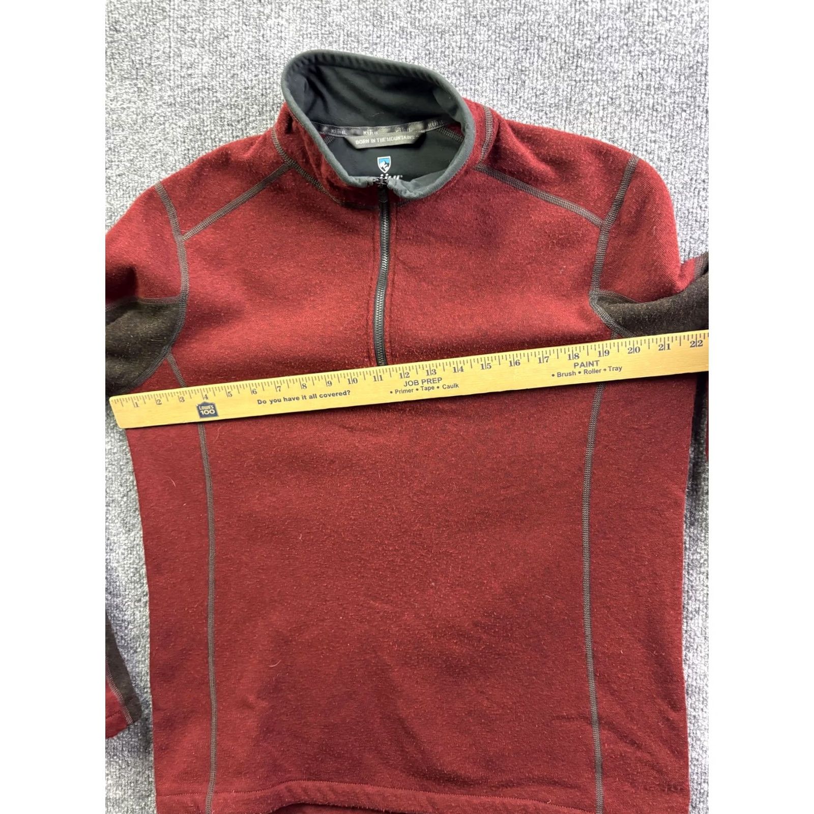 Vintage Kuhl Fleece Pullover Men M Red 1/4 Zip Long Sleeve Hiking Performance Shirt Size US M / EU 48-50 / 2 - 5 Thumbnail