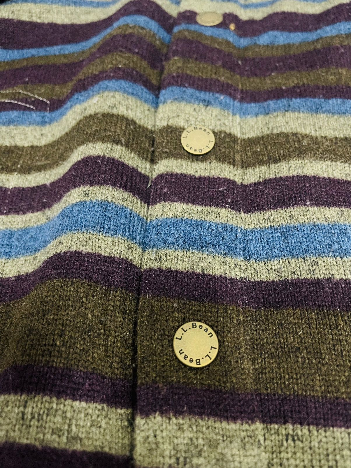 L.L. Bean LL Bean Button Tap Fleece Jacket (05) Size US L / EU 52-54 / 3 - 9 Thumbnail