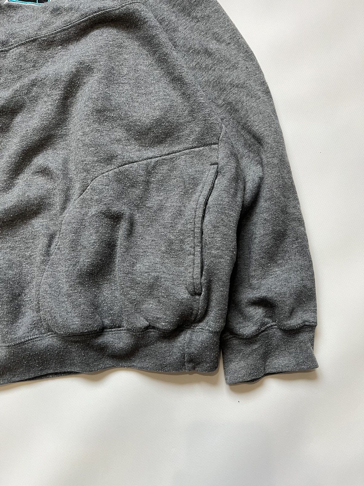 NFL Vintage 90’s Logo Athletic Panthers NFL Oversized 1/4 Zip Size US XL / EU 56 / 4 - 2 Thumbnail