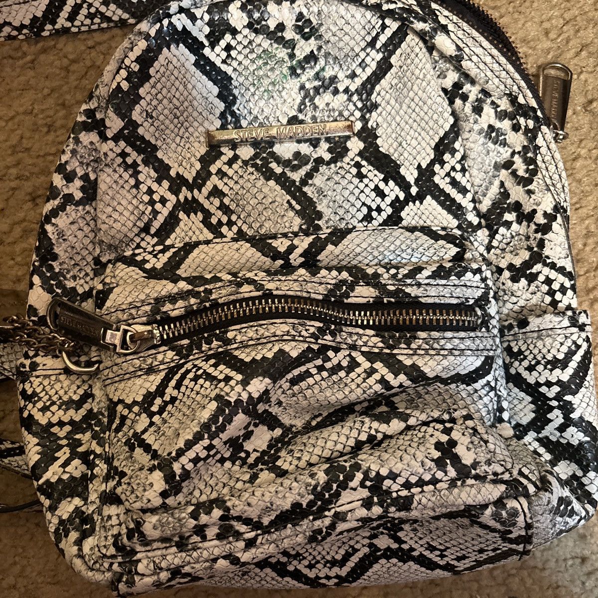 Steve Madden Steven Madden SnakesSkin Backpack Size ONE SIZE - 1 Thumbnail